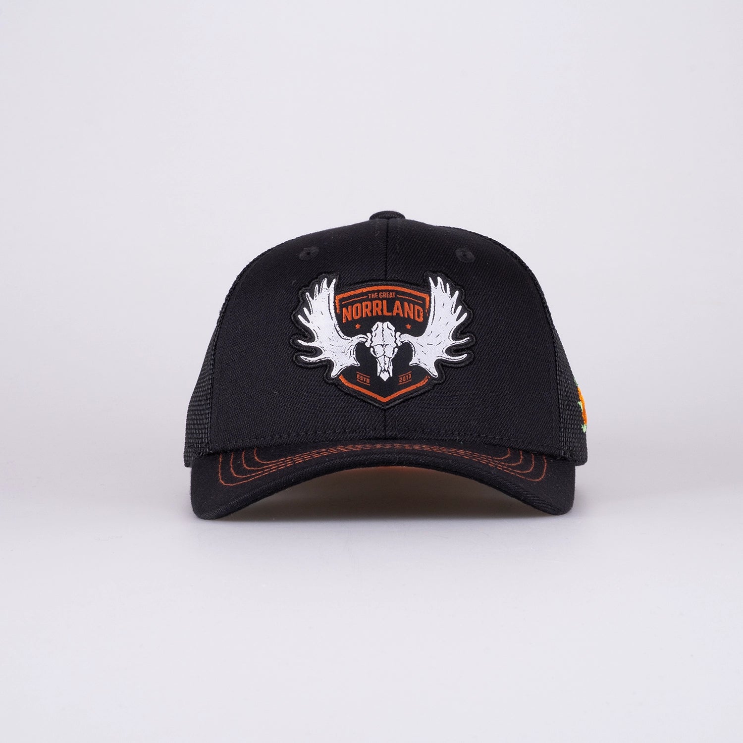 ÄLGEN BADGE KIDS TRUCKER CAP - BLACK