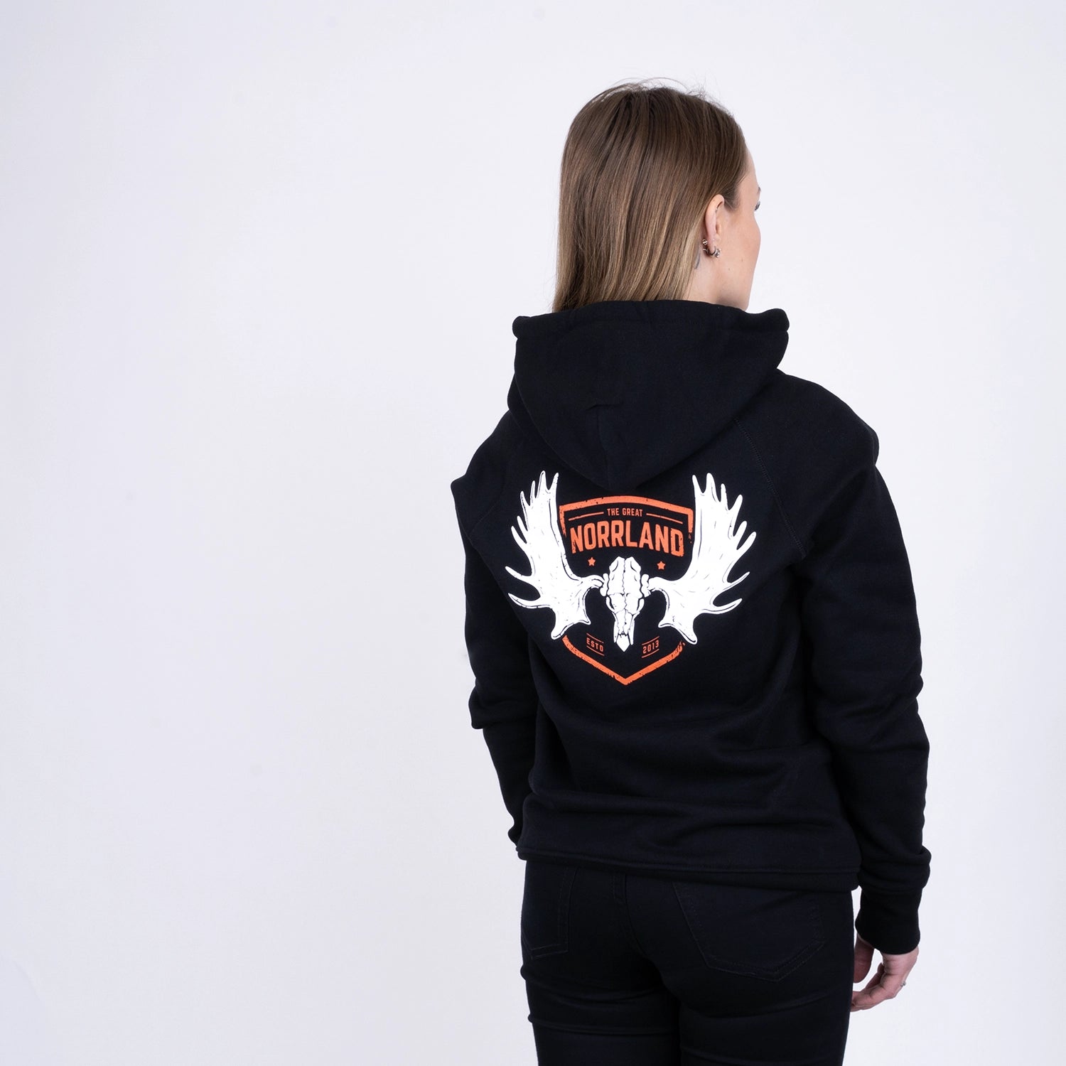 GREAT NORRLAND ZIPHOODIE - BLACK