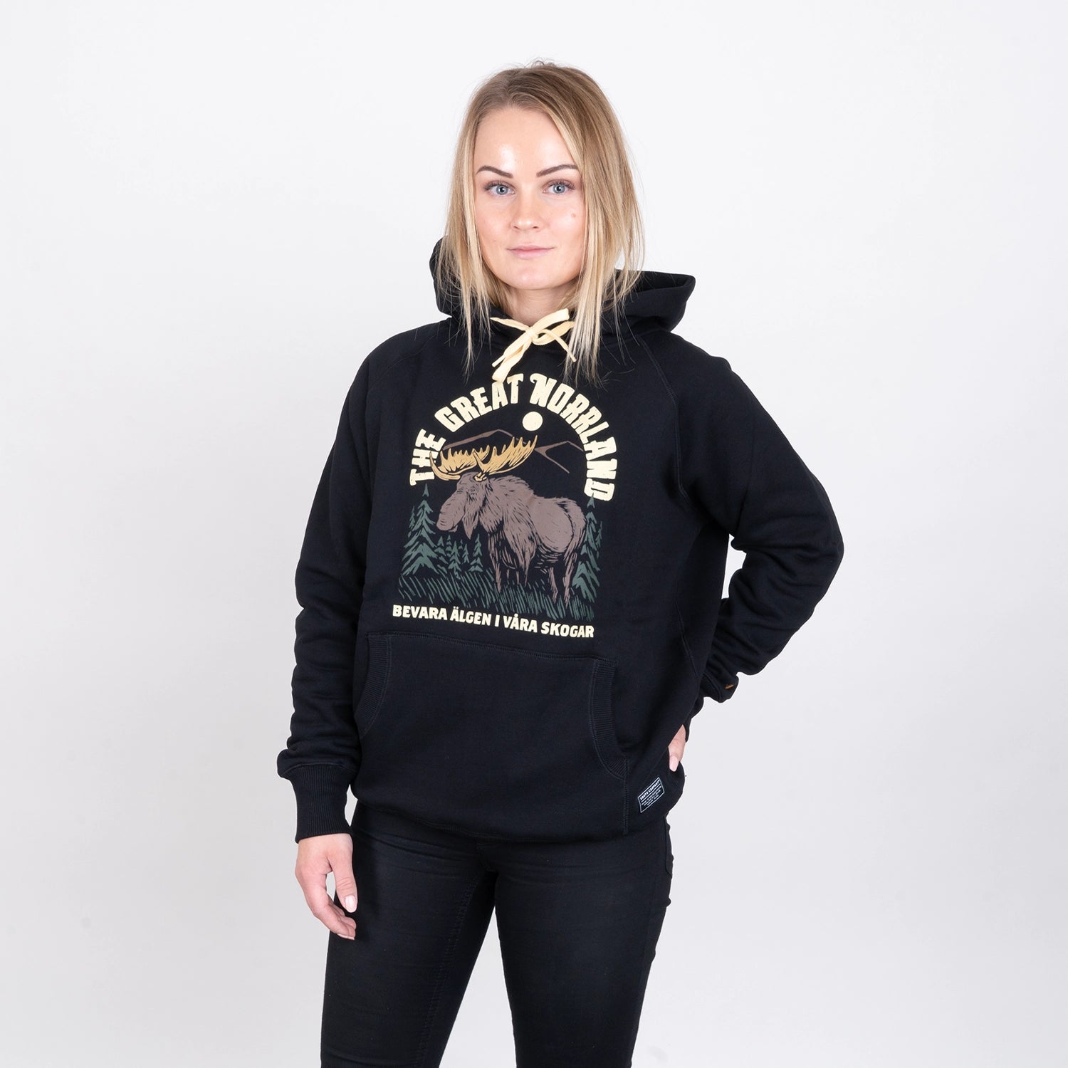 ÄLGEN HOODIE - BLACK