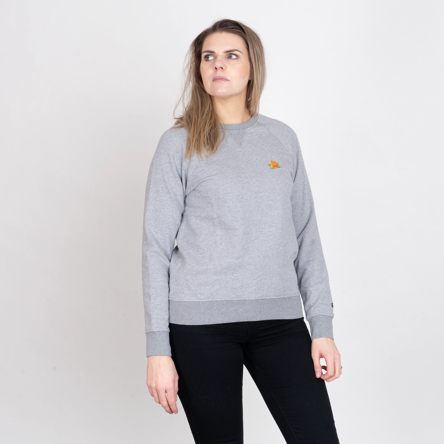 CB CREWNECK - HEATHER GREY