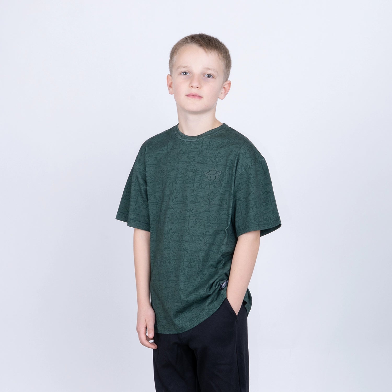 CB JUNIOR T-SHIRT - FJÄLLJOCK GREEN