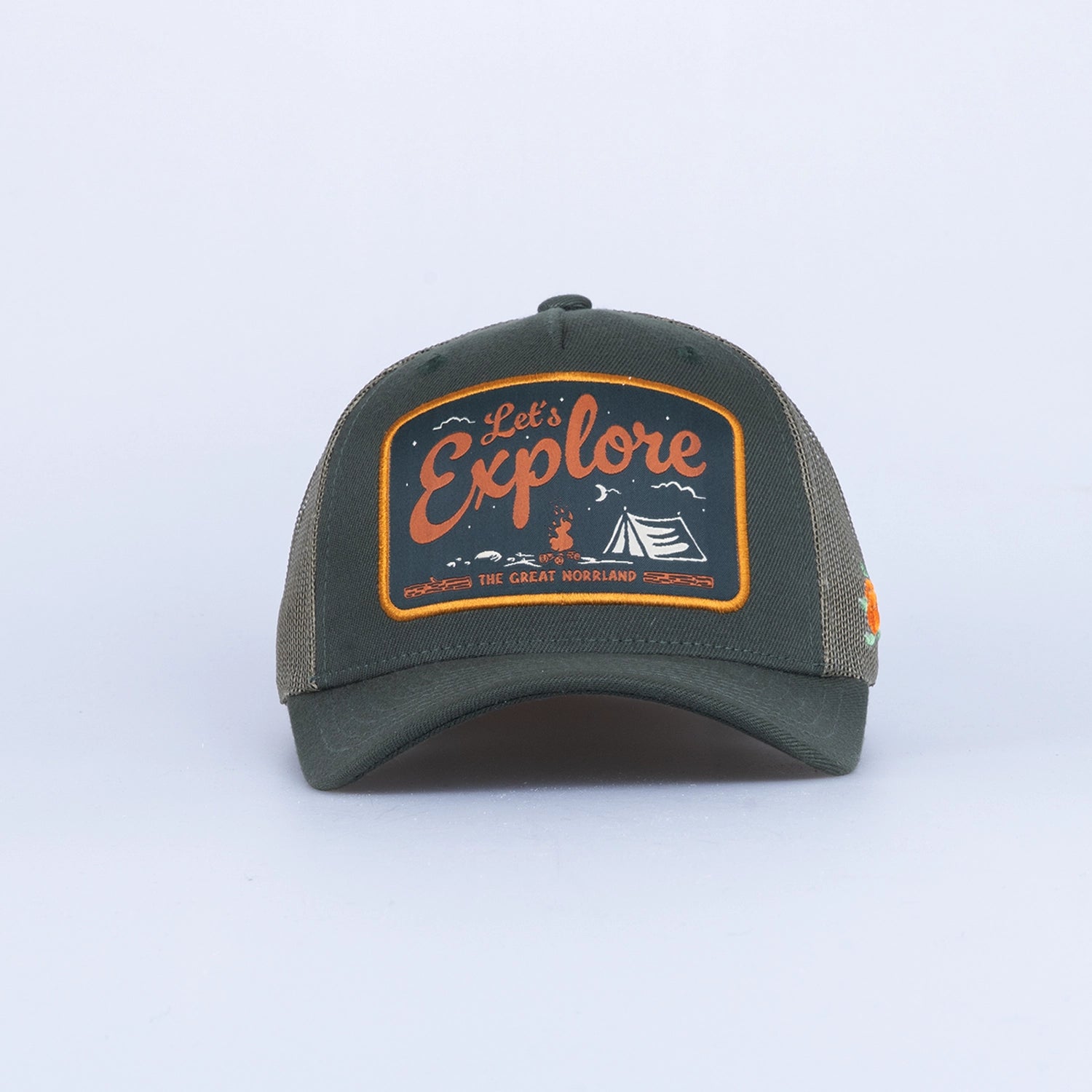 EXPLORE JUNIOR TRUCKER KEPS - OLIVE