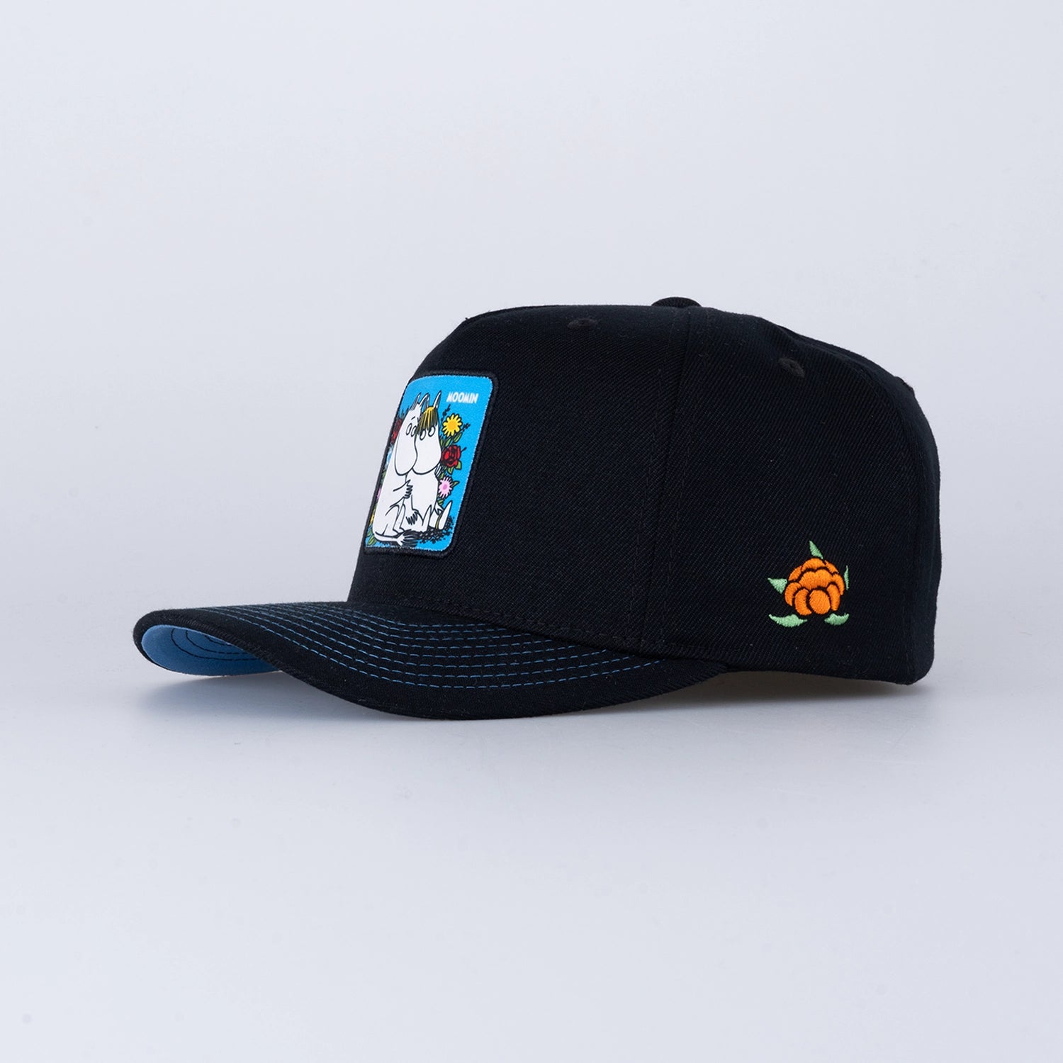 FLOWERS TRUCKER KEPS - BLACK