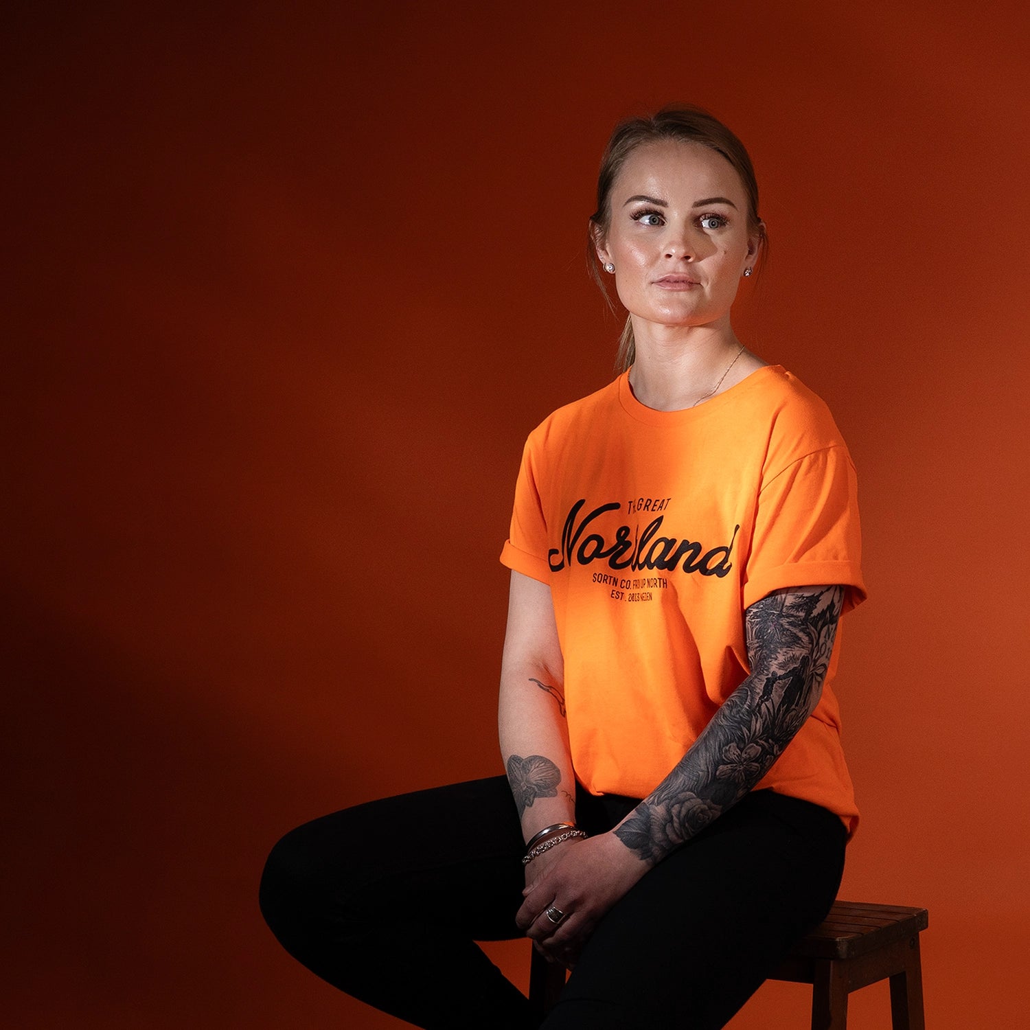 GREAT NORRLAND T-SHIRT - ORANGE
