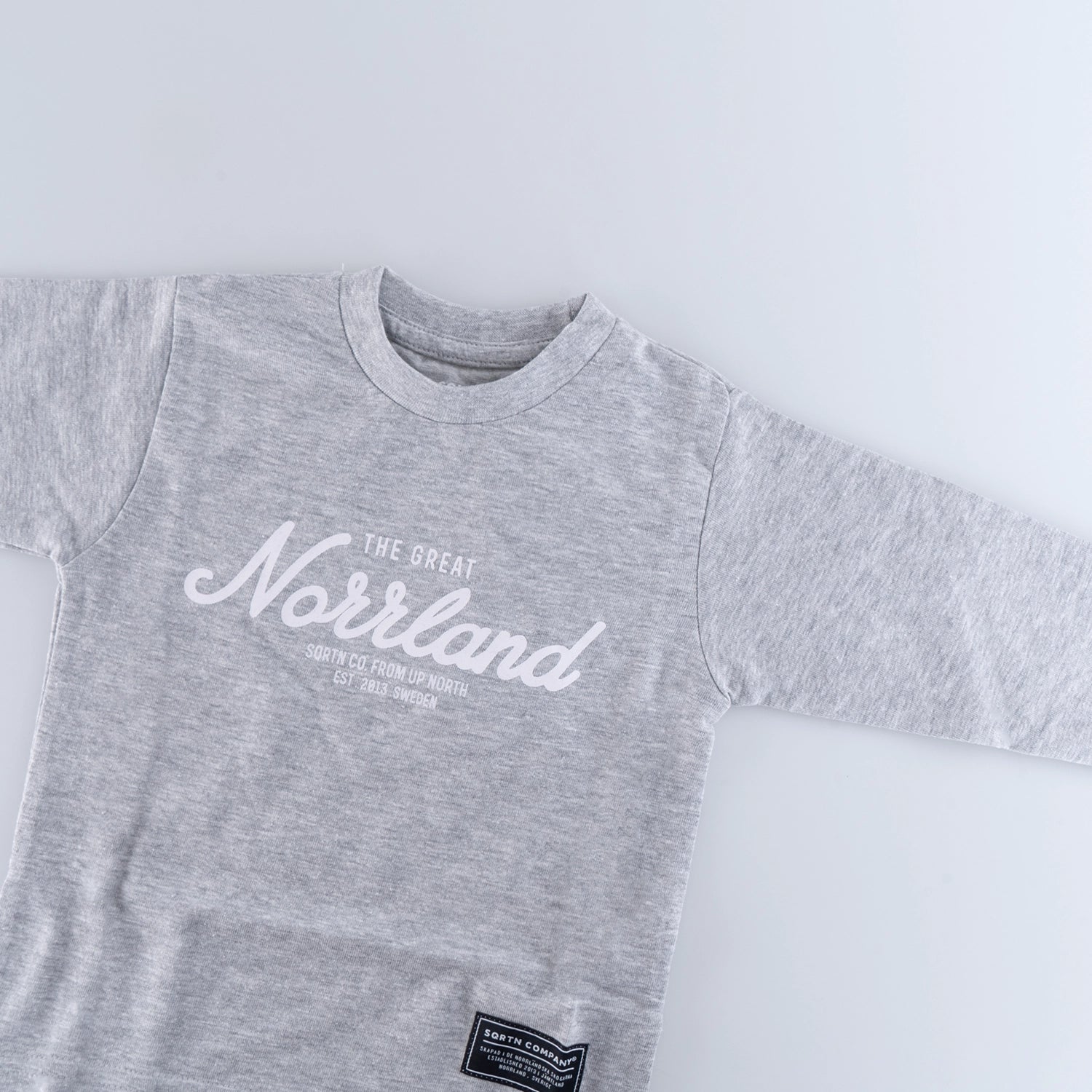 GREAT NORRLAND KIDS LONGSLEEVE - HEATHER GREY