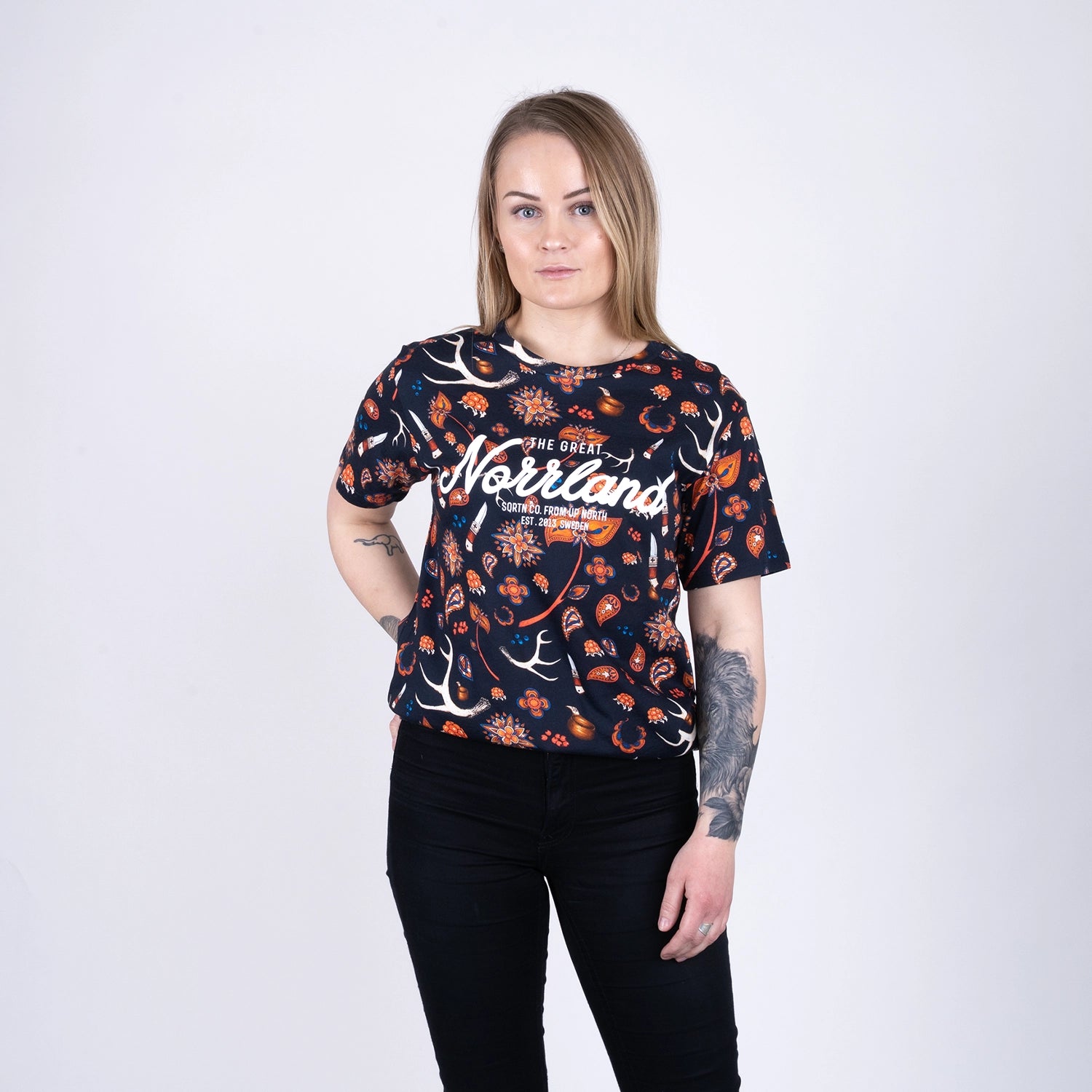 GREAT NORRLAND T-SHIRT - SAPMI NAVY