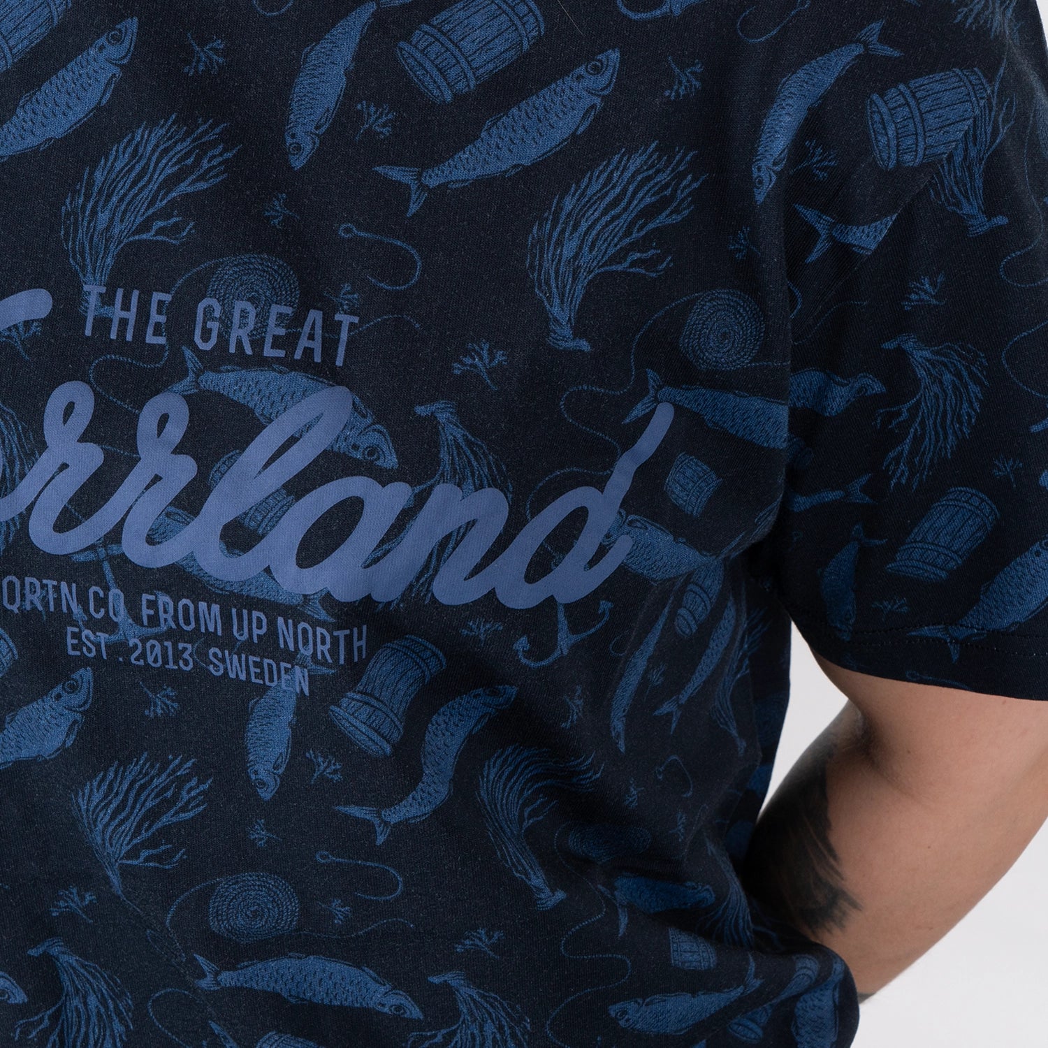 GREAT NORRLAND T-SHIRT - STRÖMMING NAVY