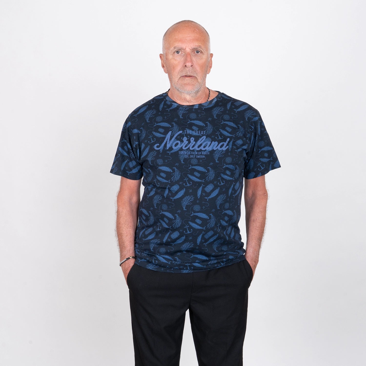 GREAT NORRLAND T-SHIRT - STRÖMMING NAVY