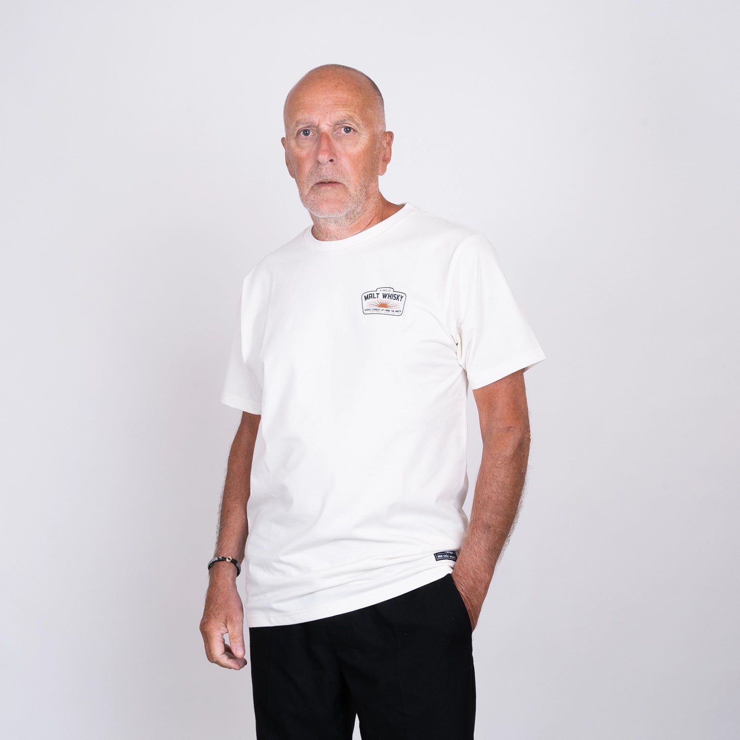 HCW DISTILLERY LOGO T-SHIRT - NATURAL COTTON
