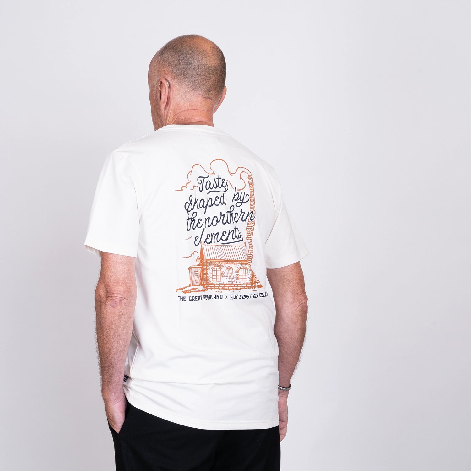 HCW DISTILLERY LOGO T-SHIRT - NATURAL COTTON