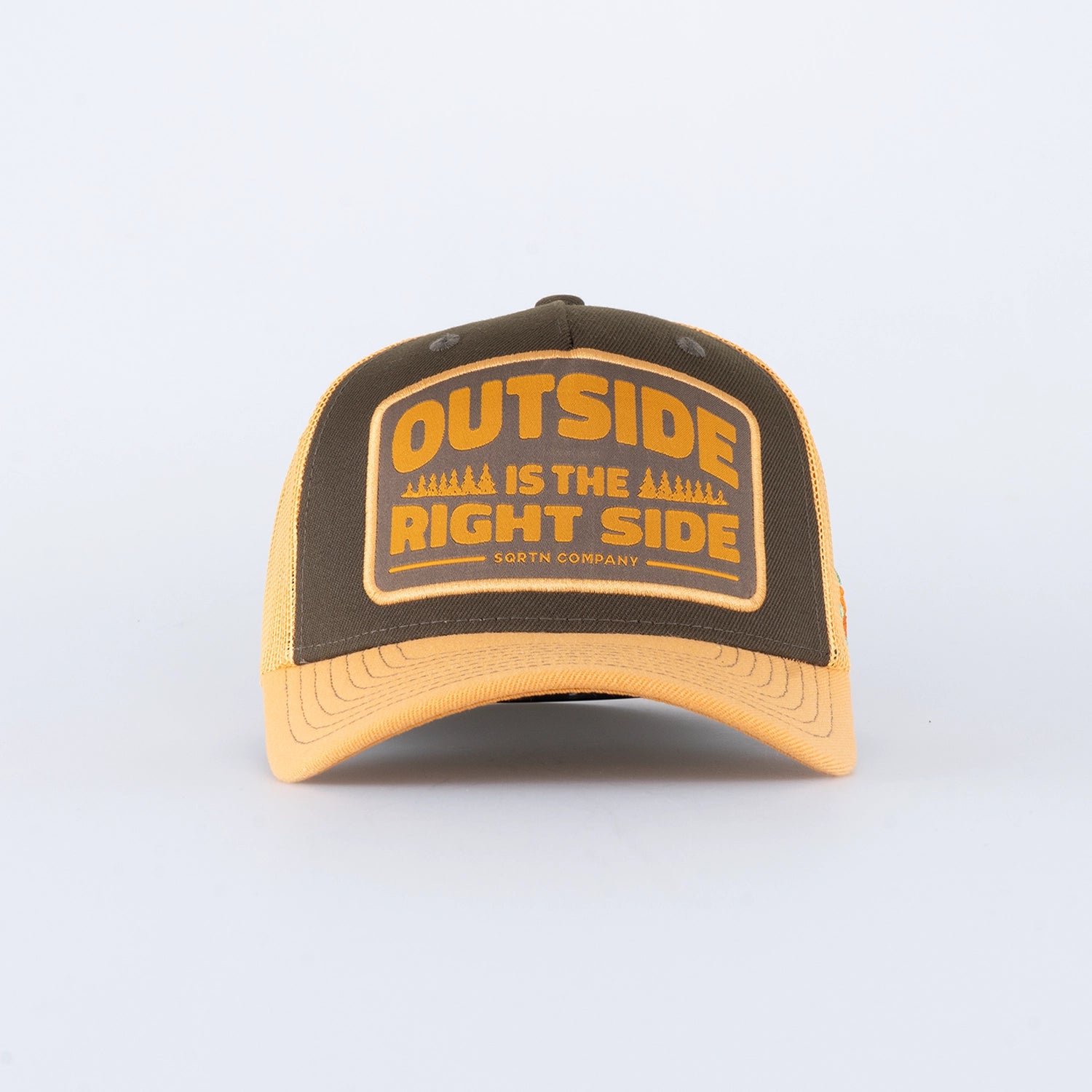RIGHT SIDE TRUCKER KEPS - HOOKED OLIVE