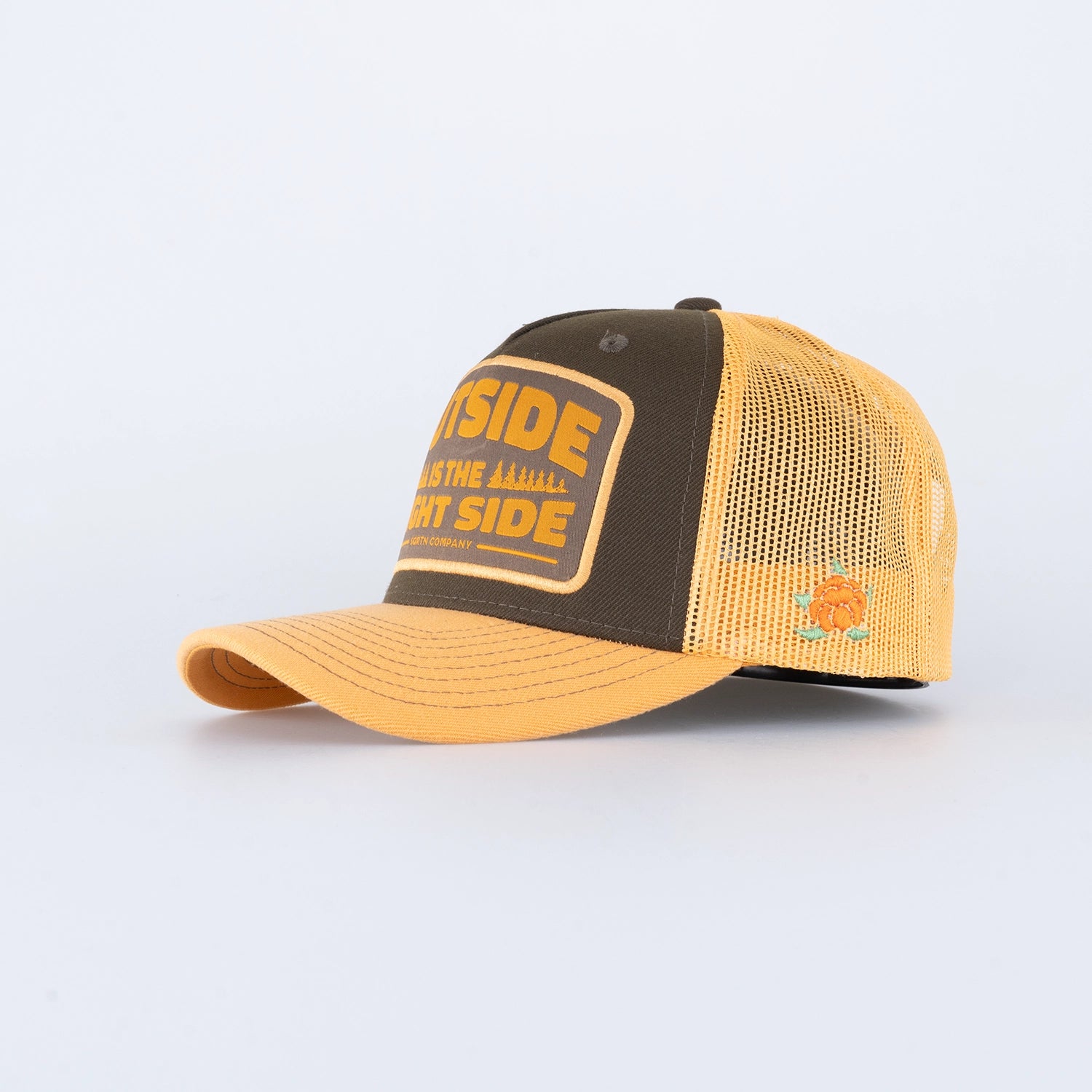 RIGHT SIDE TRUCKER KEPS - HOOKED OLIVE