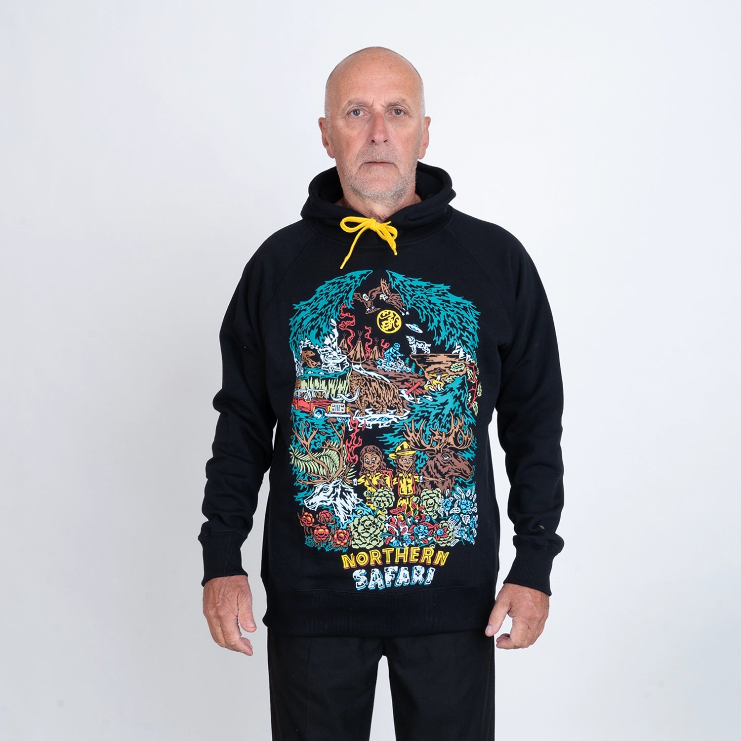 NORTHERN SAFARI HOODIE - BLACK