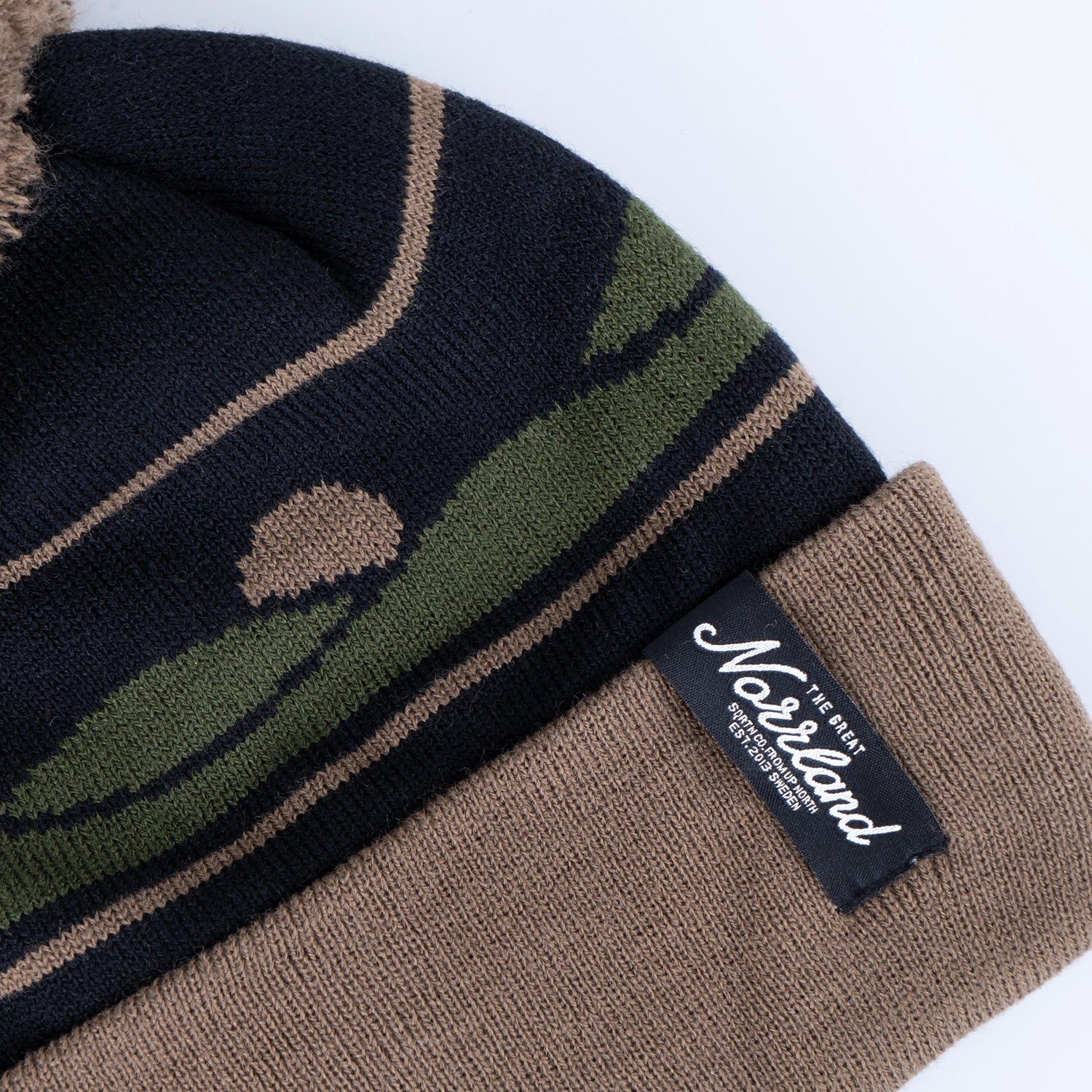 SUNDOWN POM POM MÖSSA - BROWN