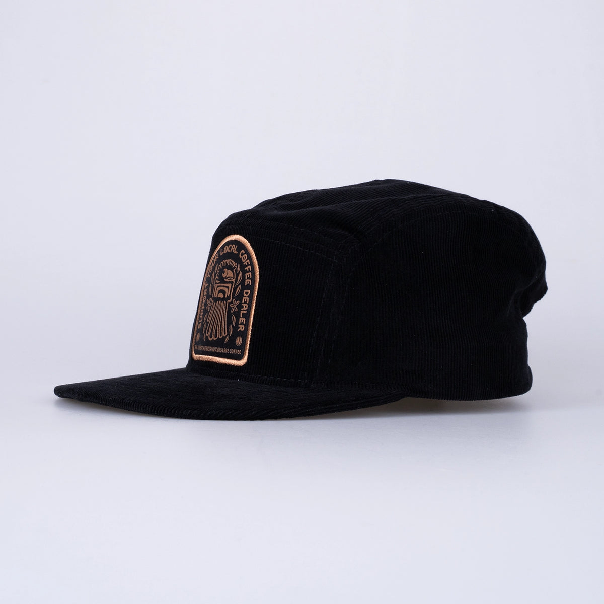SUPPORT 5-PANEL KEPS - BLACK CORDUROY