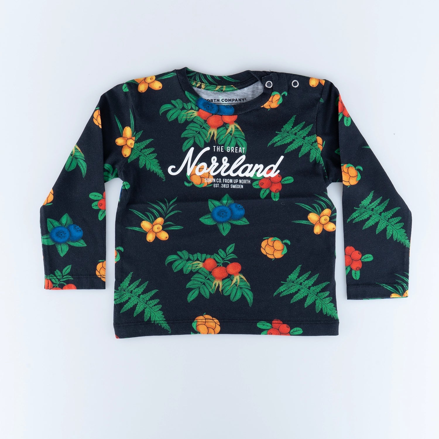 GREAT NORRLAND KIDS LONGSLEEVE - HAWAII BLACK