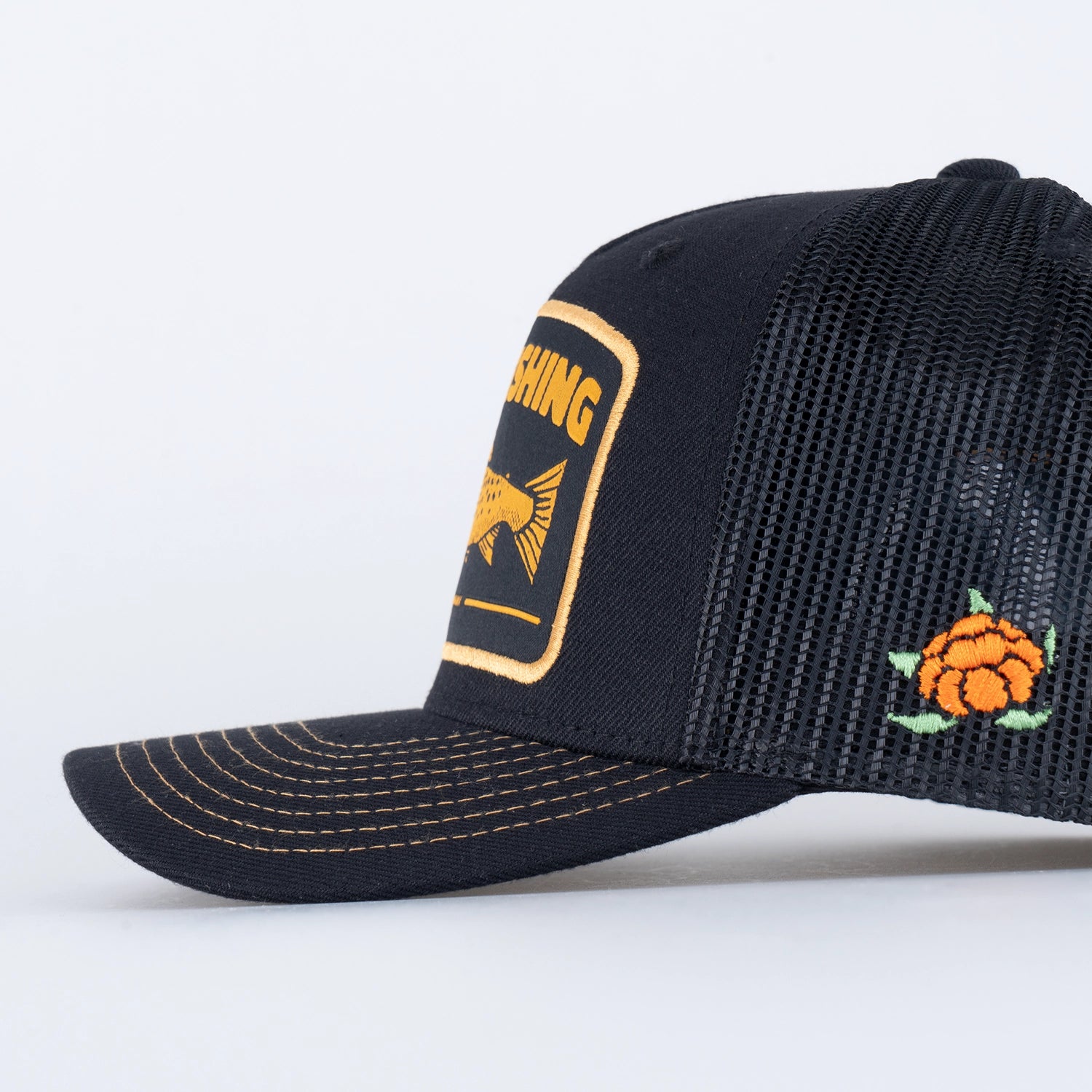 TROUT TRUCKER KEPS - HOOKED BLACK