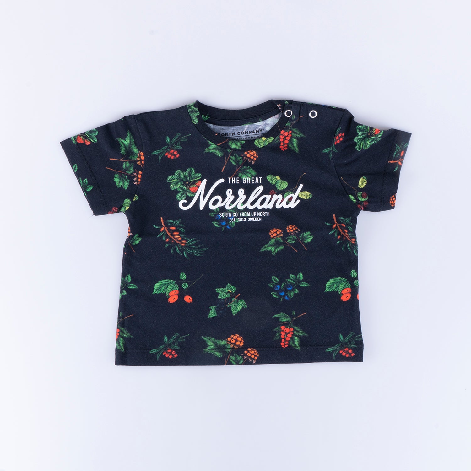 GREAT NORRLAND KIDS T-SHIRT - BERRY BLACK