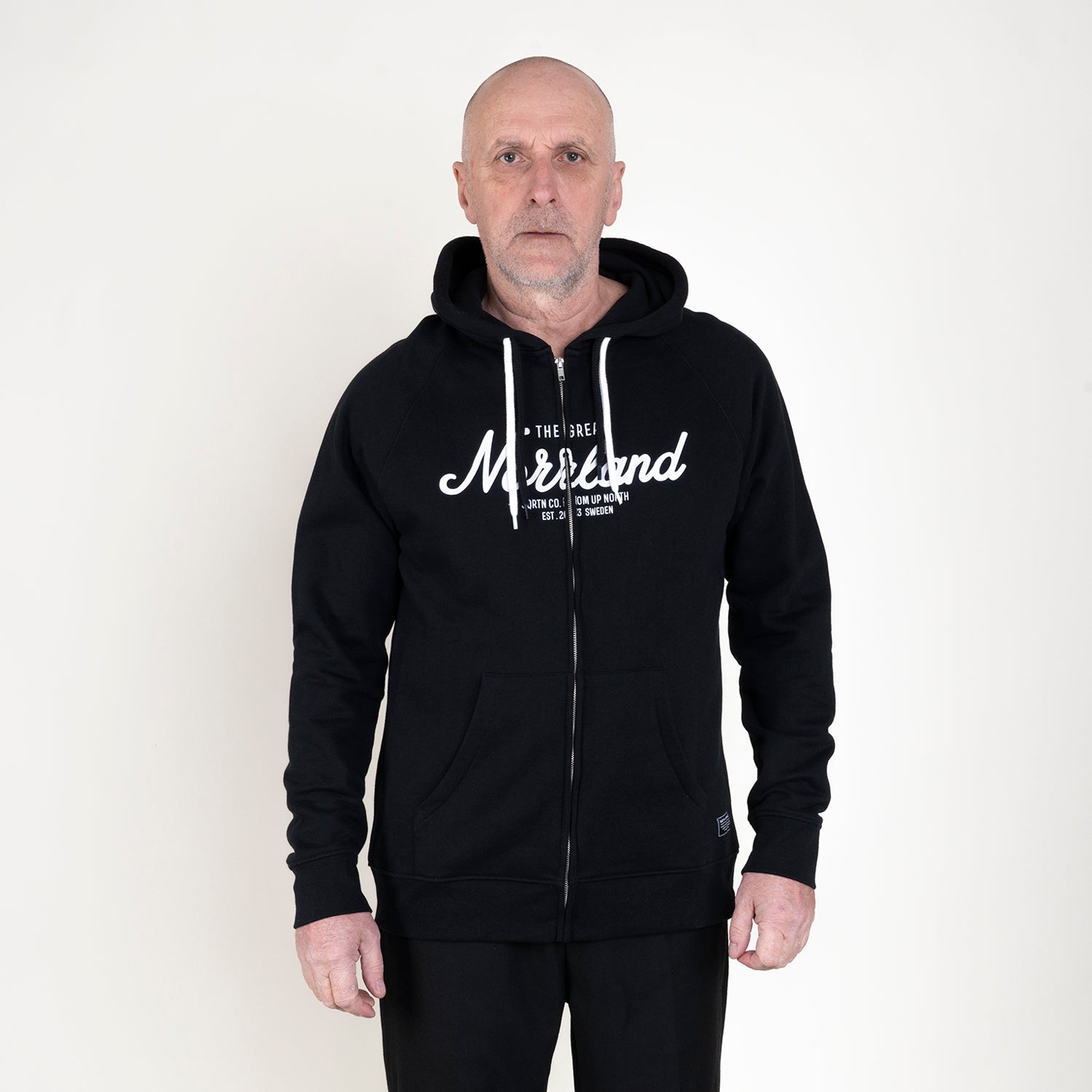 GREAT NORRLAND ZIPHOODIE - BLACK