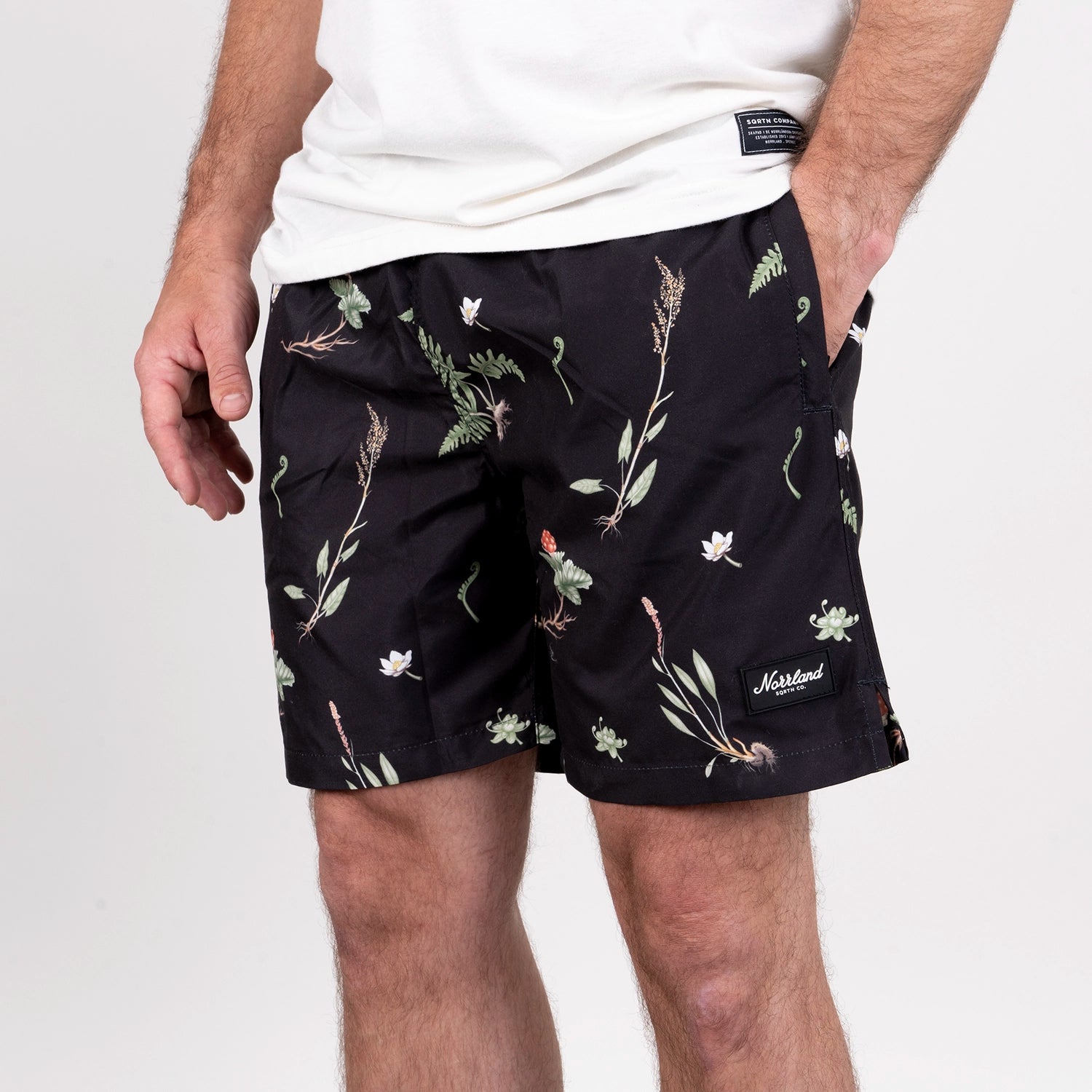 PLANTS SWIMSHORTS - BLACK