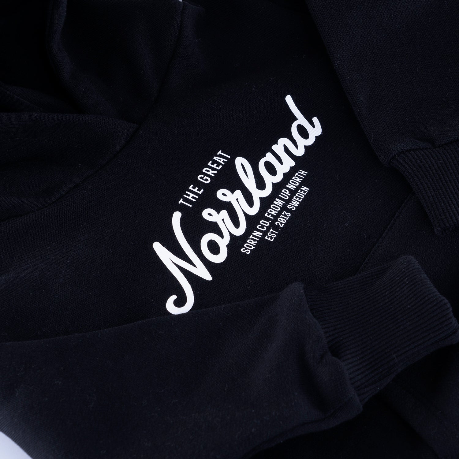 GREAT NORRLAND KIDS HOODIE - BLACK