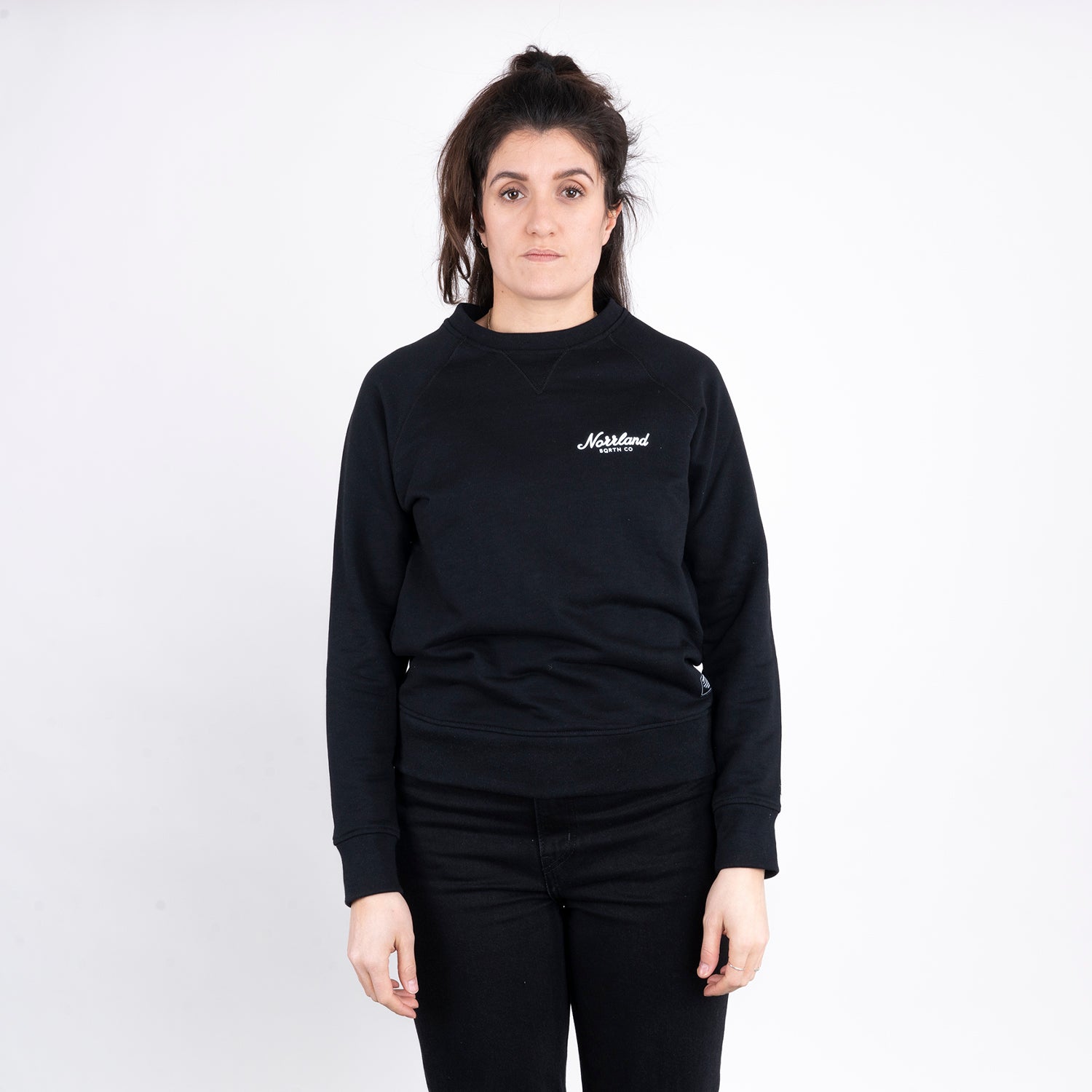 TGN MINI SCRIPT CREWNECK - BLACK