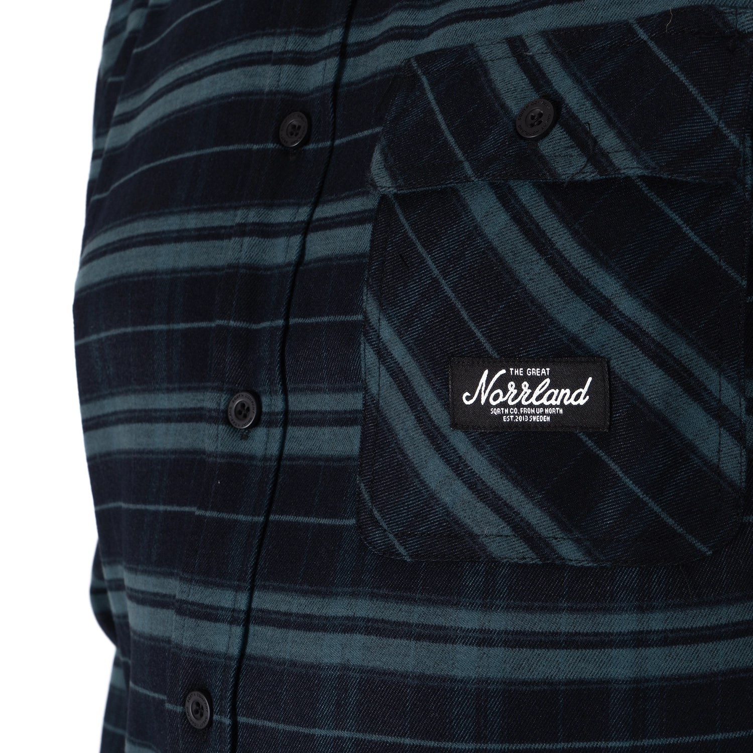 TGN PATCH FLANELL SHIRT - PETROL