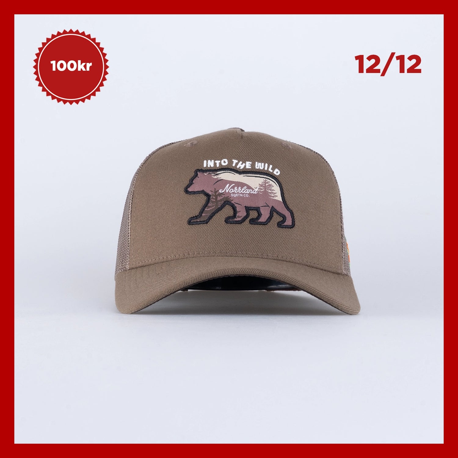 BEAR TRUCKER CAP - HOOKED BROWN