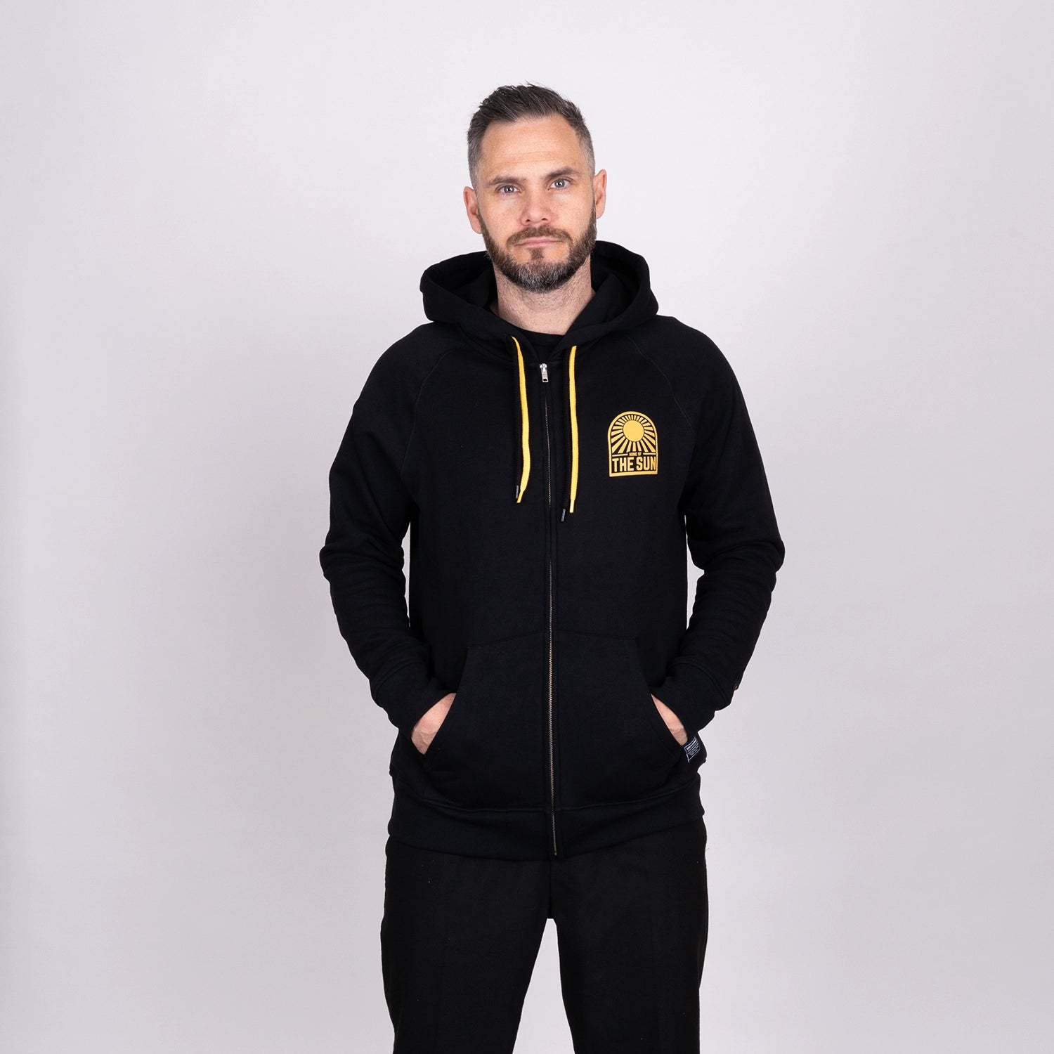 ÄLGHORN ZIPHOODIE - BLACK