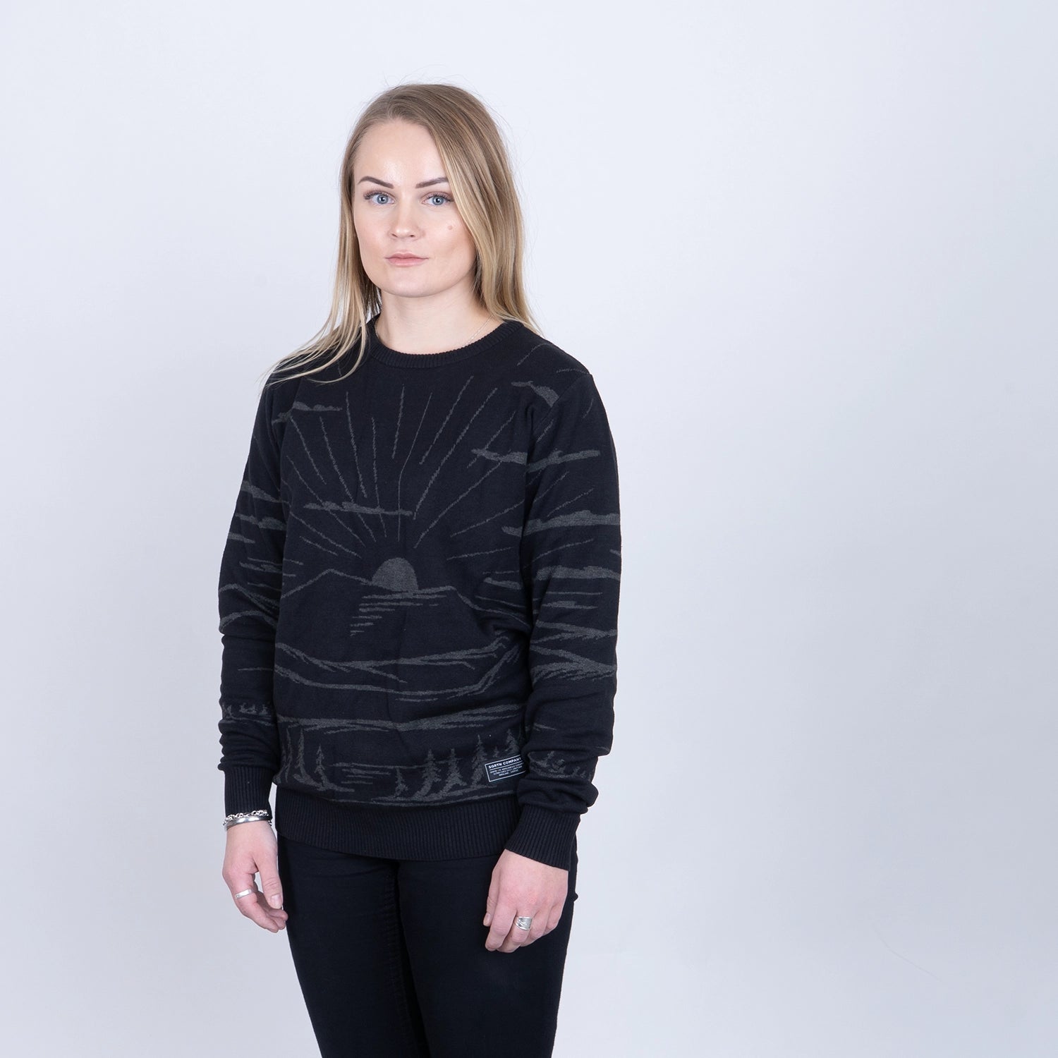 BERGEN KNITTED CREWNECK - BLACK