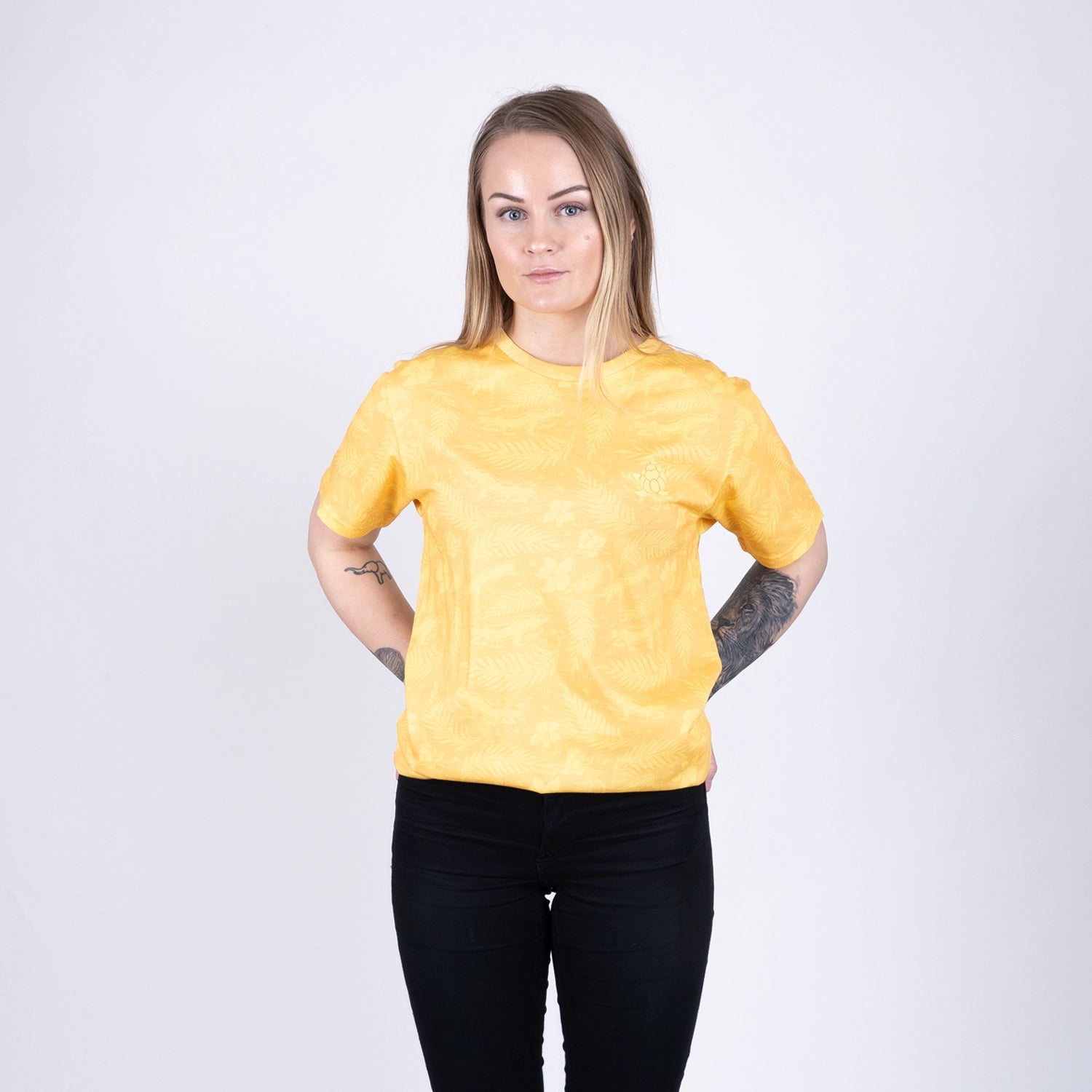 CB T-SHIRT - JÄRVEN SOLBLEKT GUL