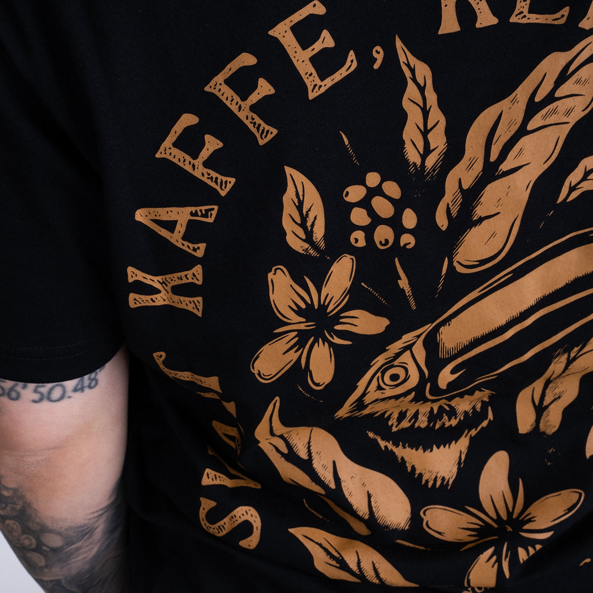 COFFEE BEAN T-SHIRT - BLC BLACK