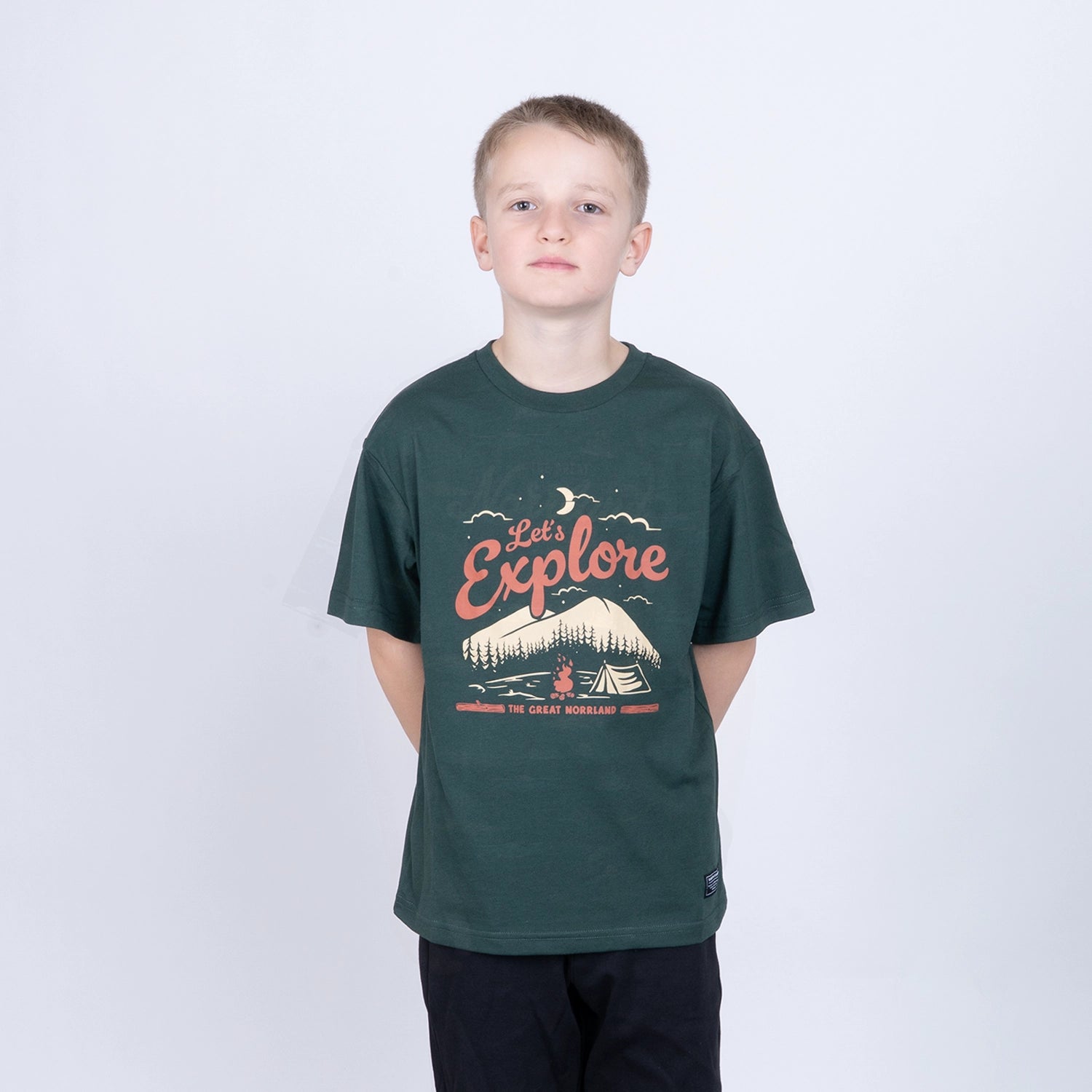 EXPLORE JUNIOR T-SHIRT - PINE GREEN