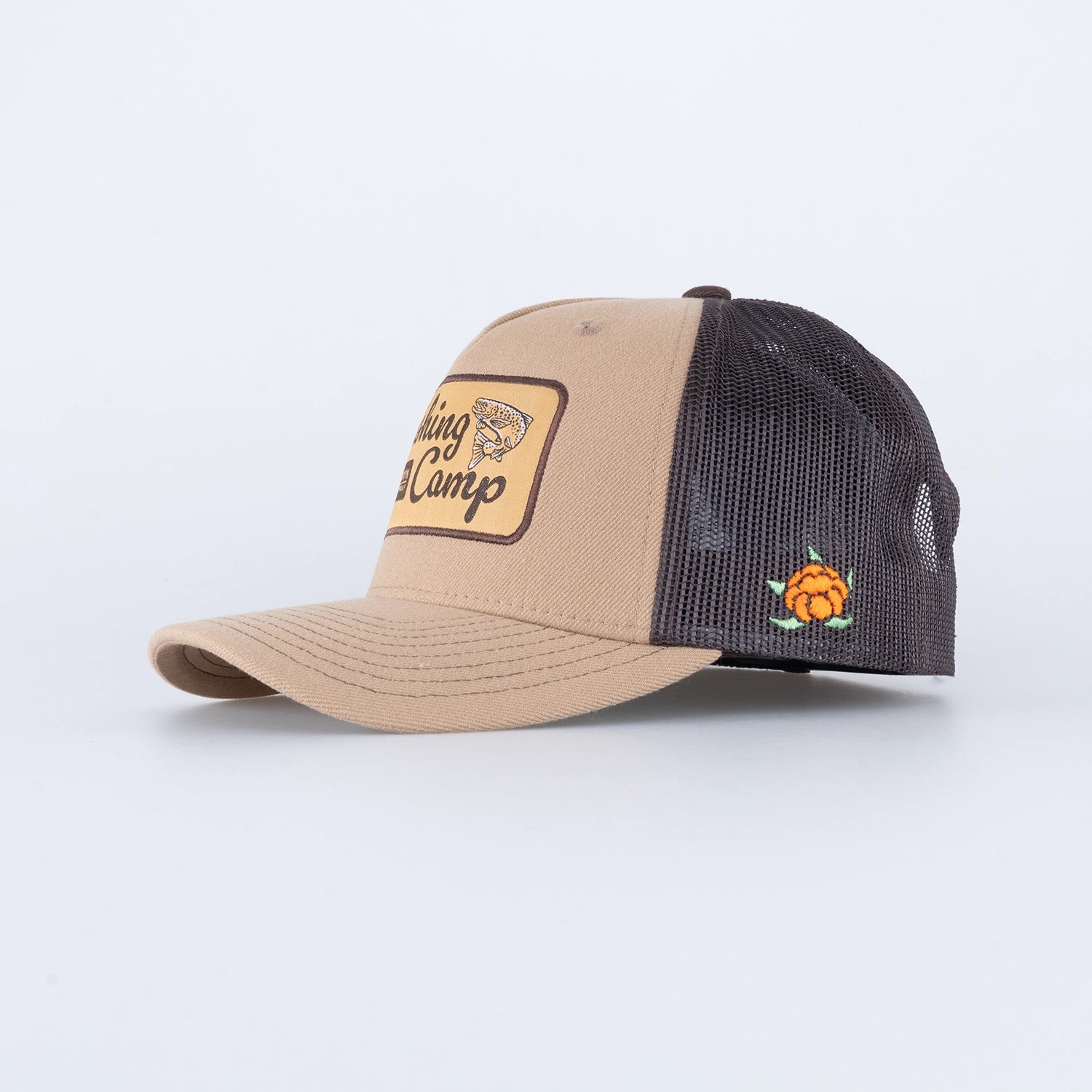 FISHING CAMP TRUCKER KEPS - HOOKED KHAKI
