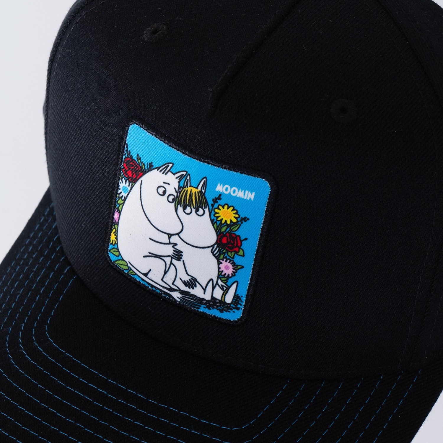 FLOWERS TRUCKER KEPS - BLACK