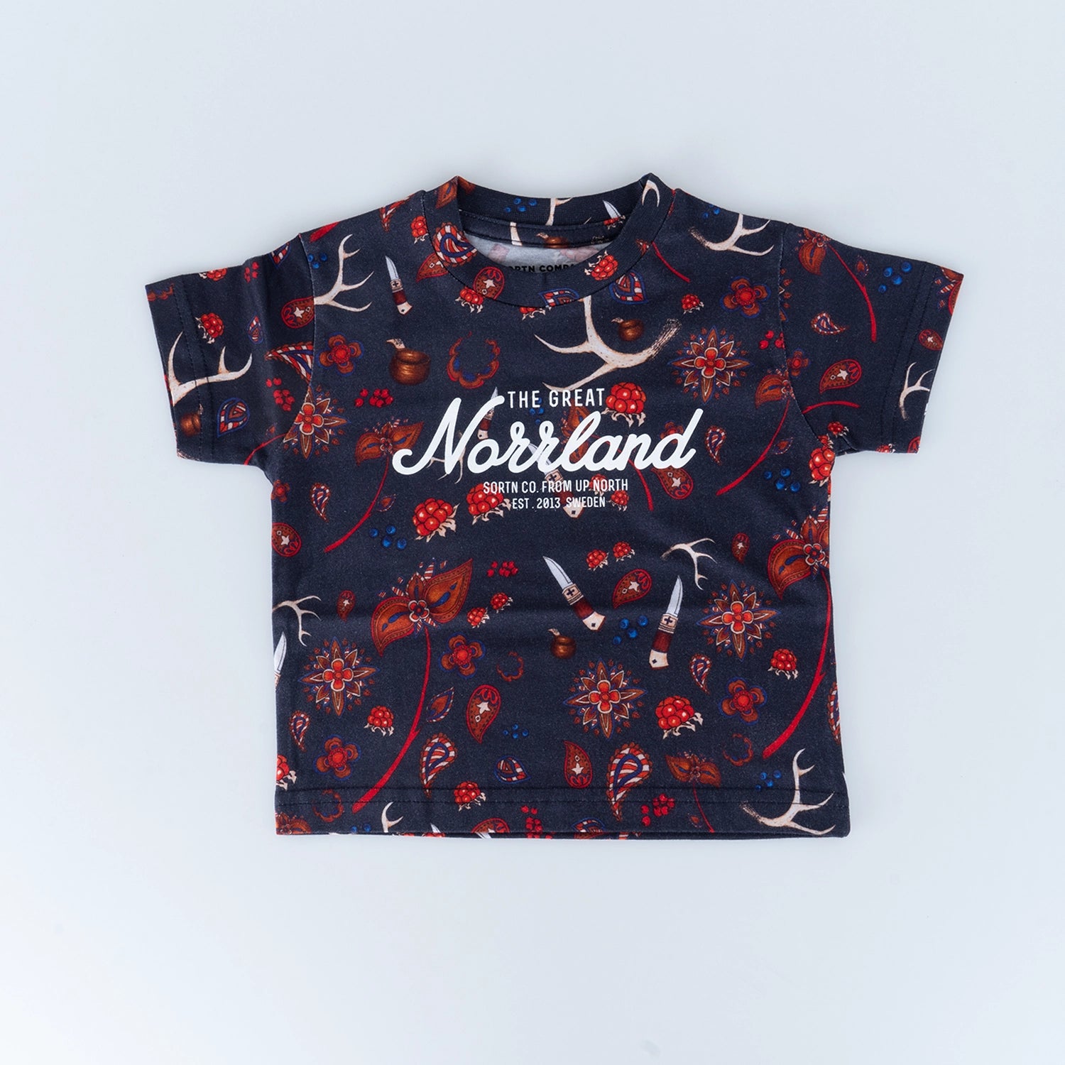 GREAT NORRLAND KIDS T-SHIRT - SAPMI NAVY