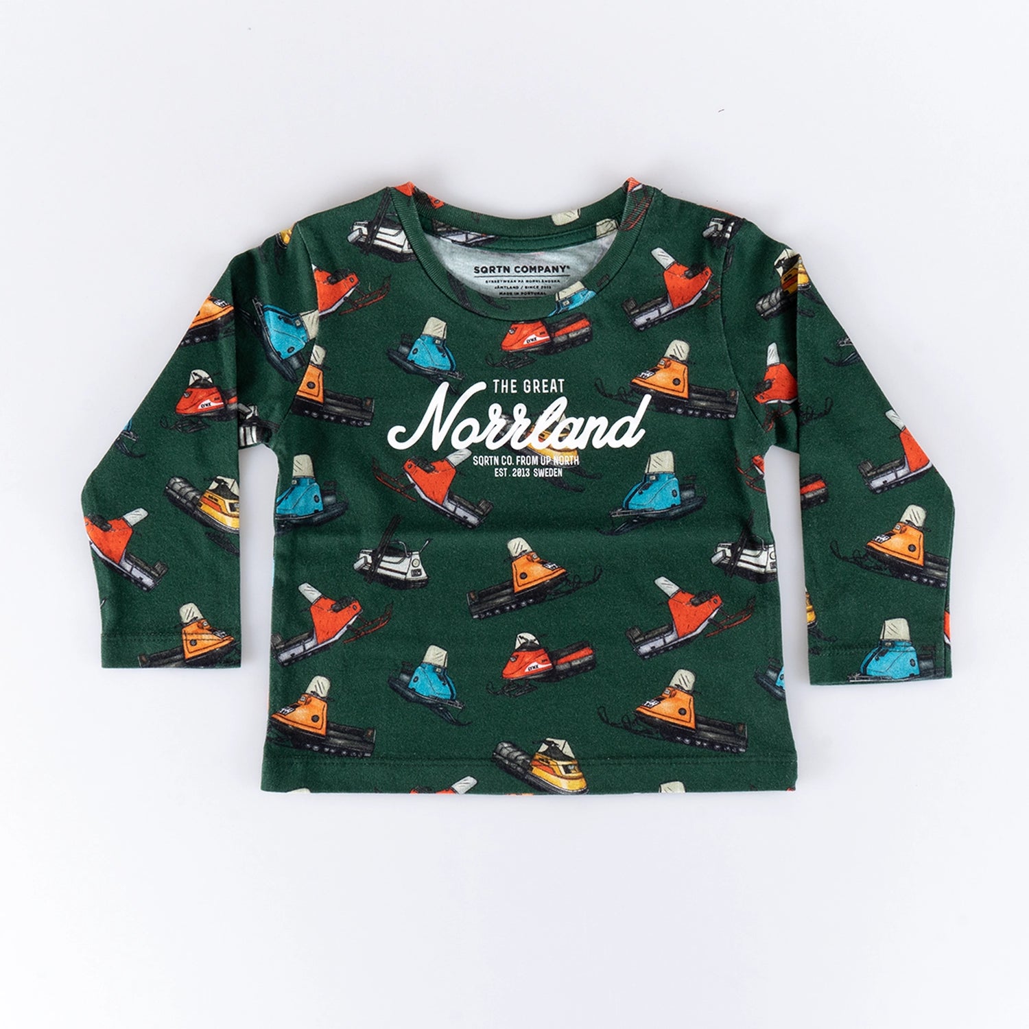 GREAT NORRLAND KIDS LONGSLEEVE - SKOTER GREEN