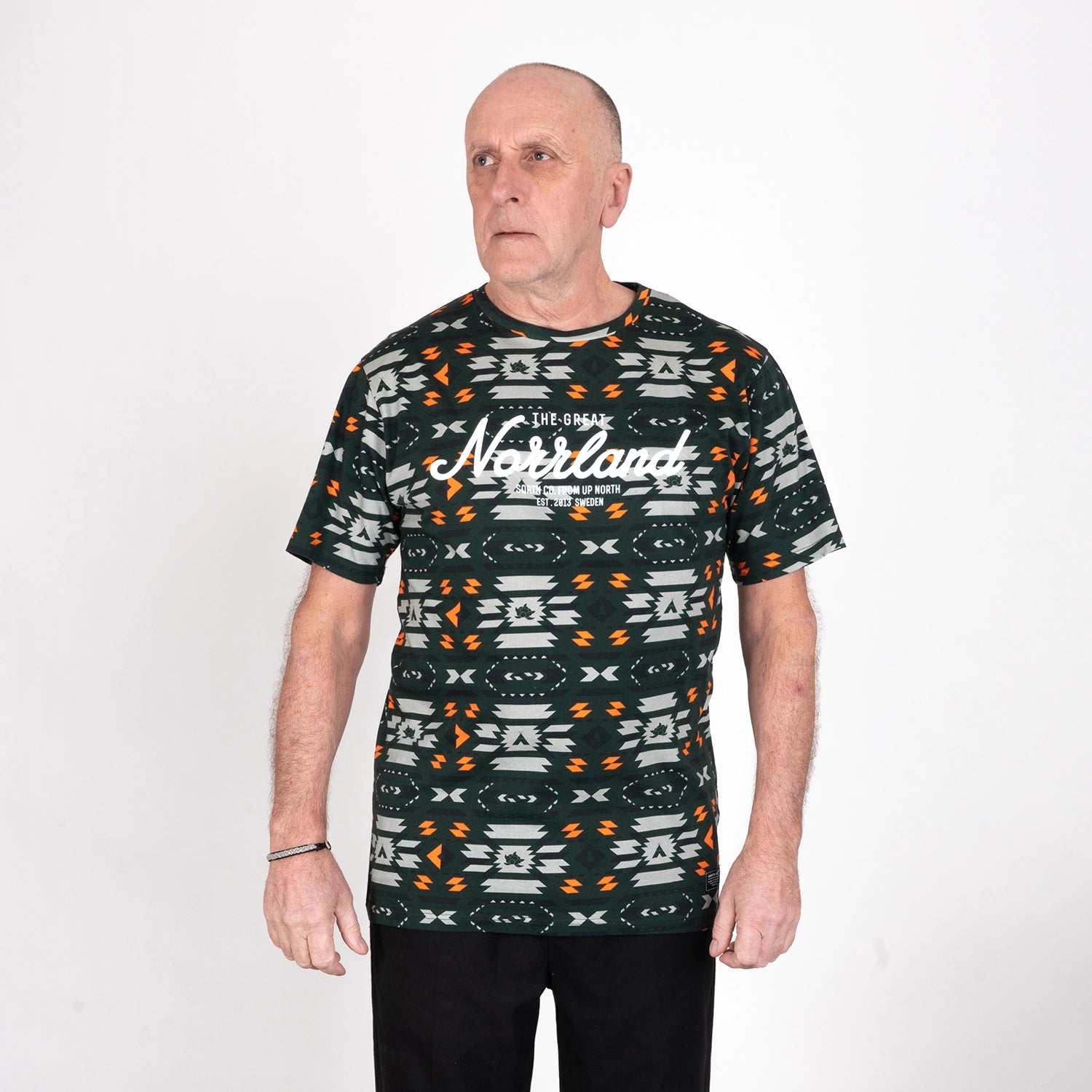 GREAT NORRLAND T-SHIRT - AZTEC OLIVE