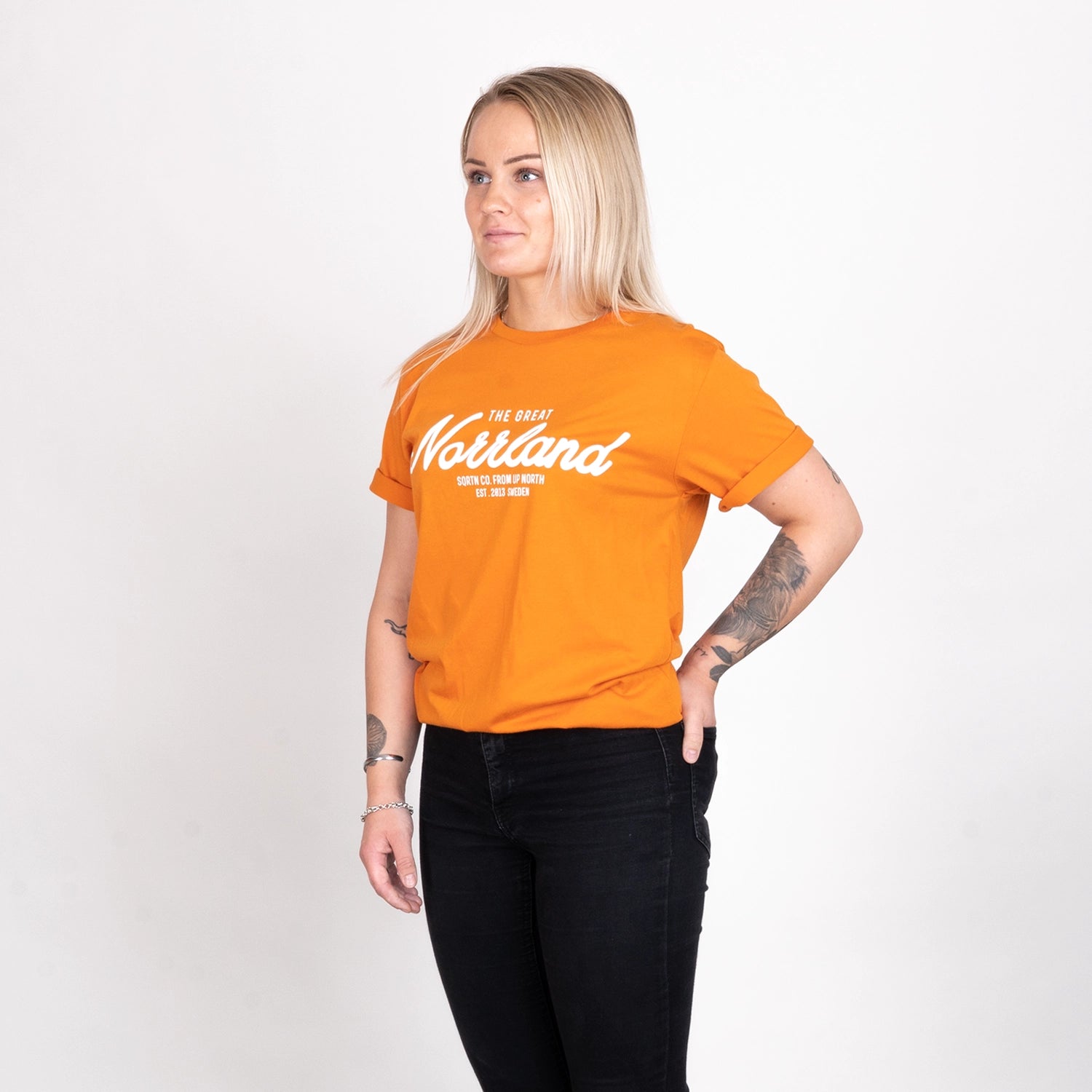 GREAT NORRLAND T-SHIRT - ORANGE MAPLE