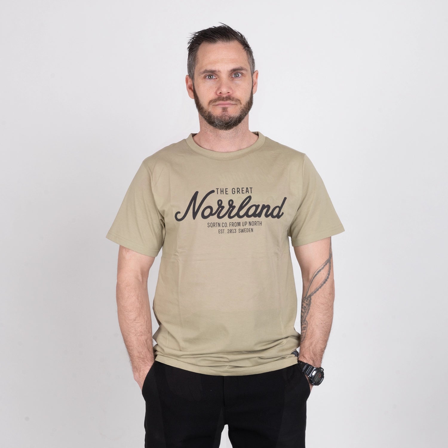 GREAT NORRLAND T-SHIRT - SOFT GREEN