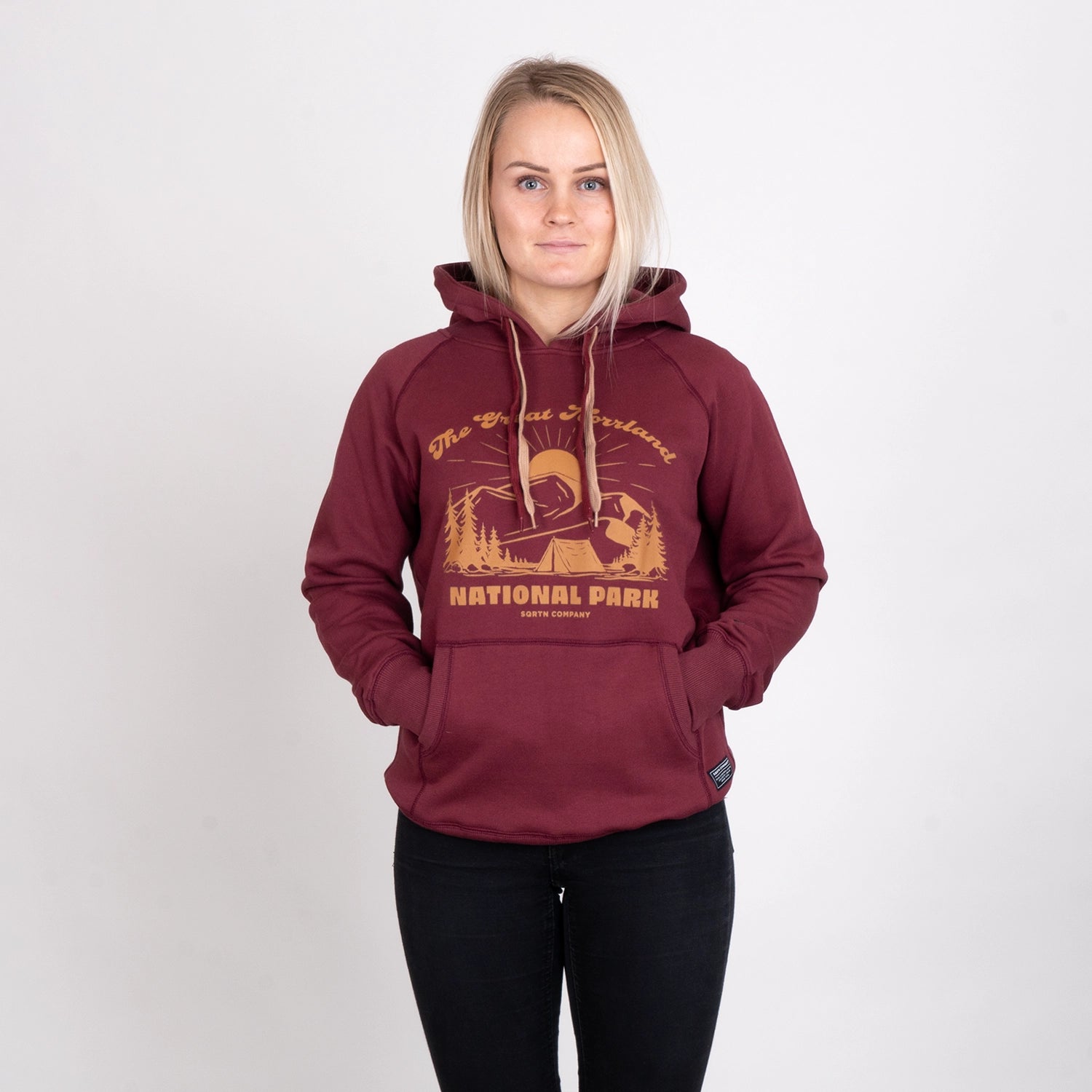 NATIONAL PARK HOODIE - PORT WINE