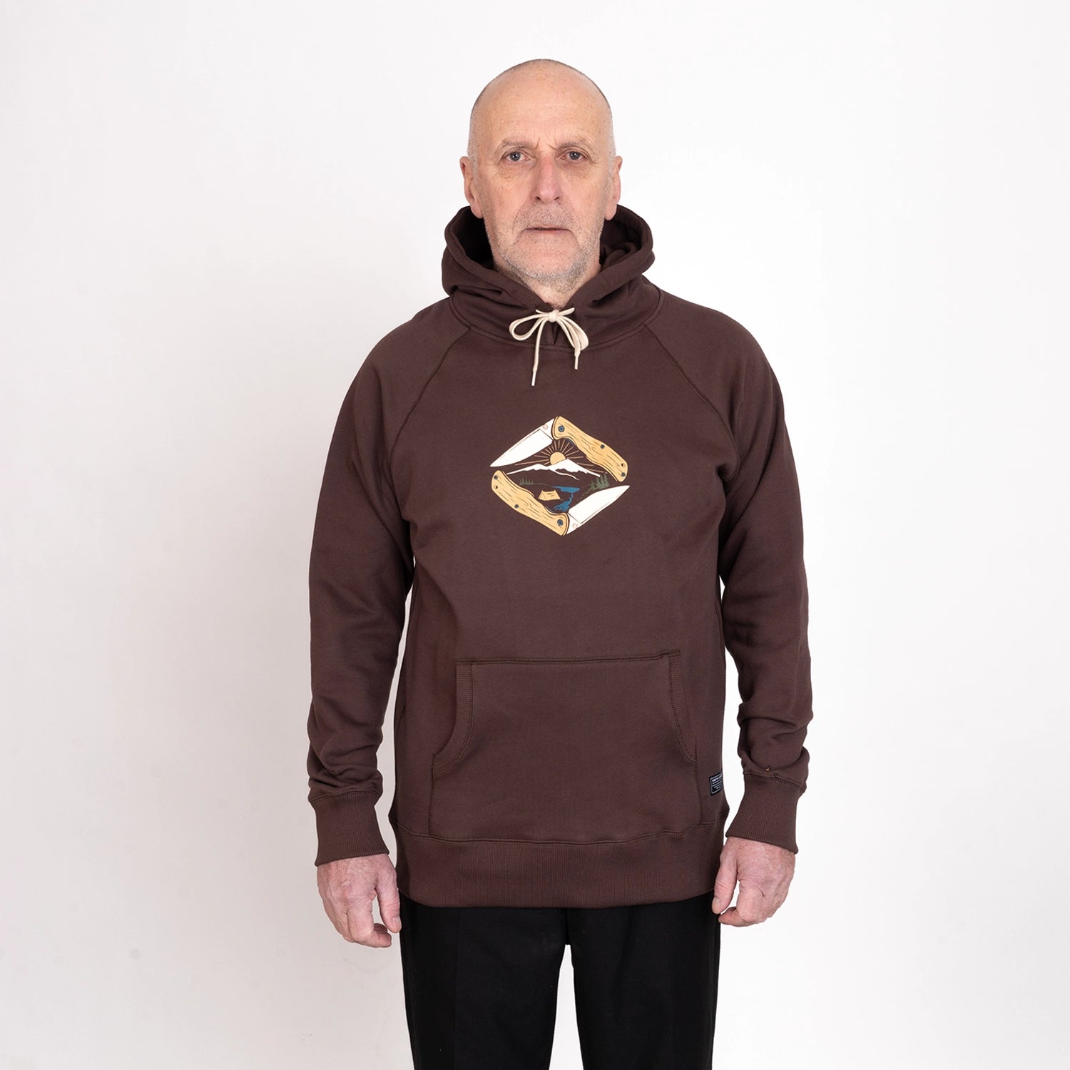 POCKET KNIFE HOODIE - COFFEE BROWN