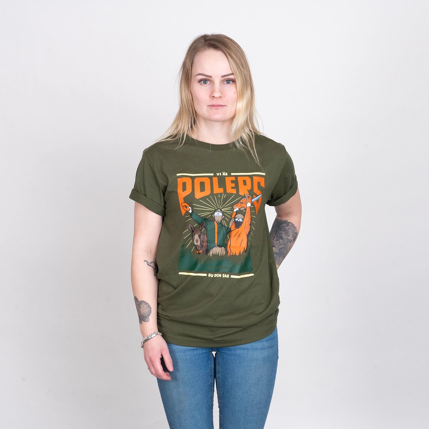POLERS T-SHIRT - HOOJA GREEN