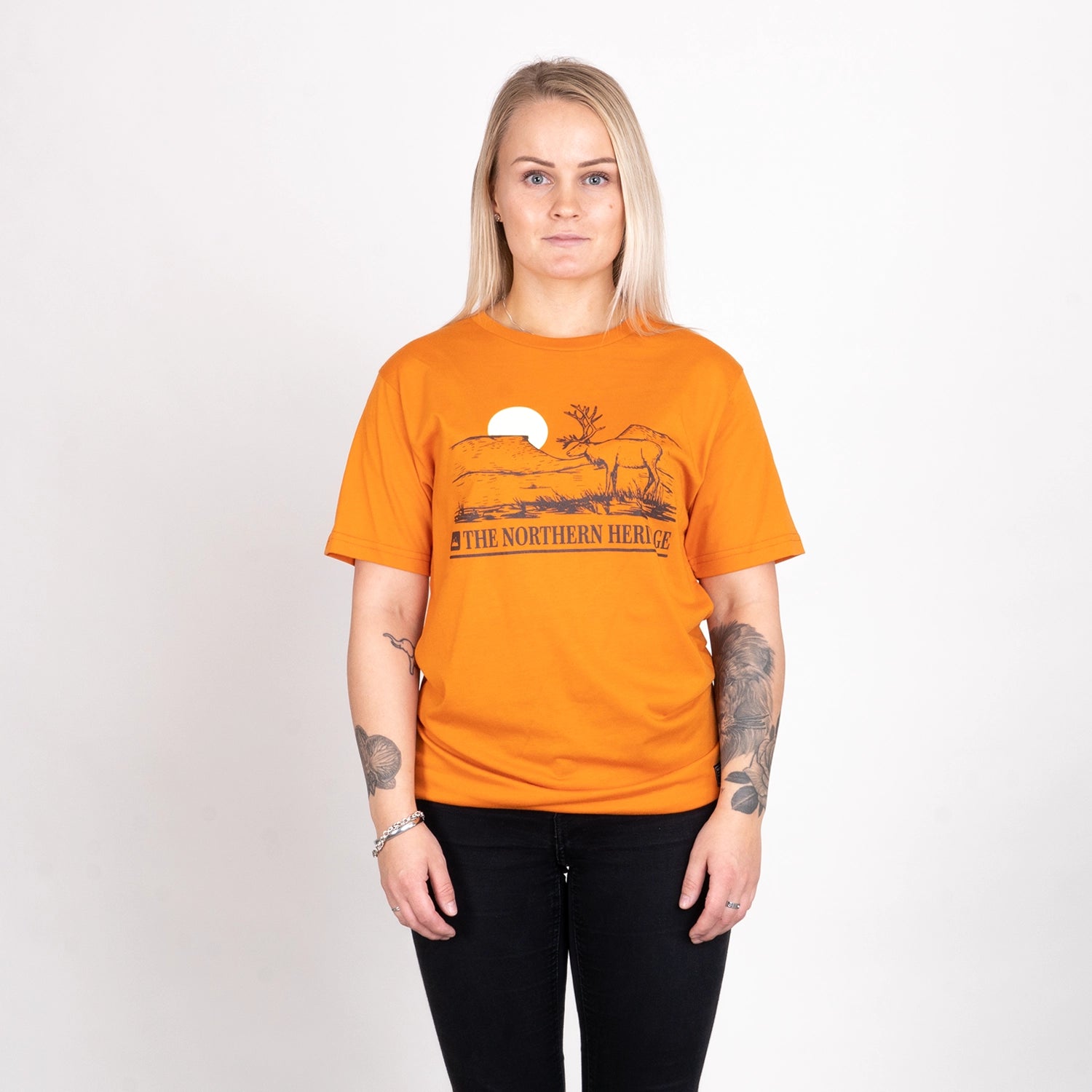 PORTEN T-SHIRT - ORANGE MAPLE