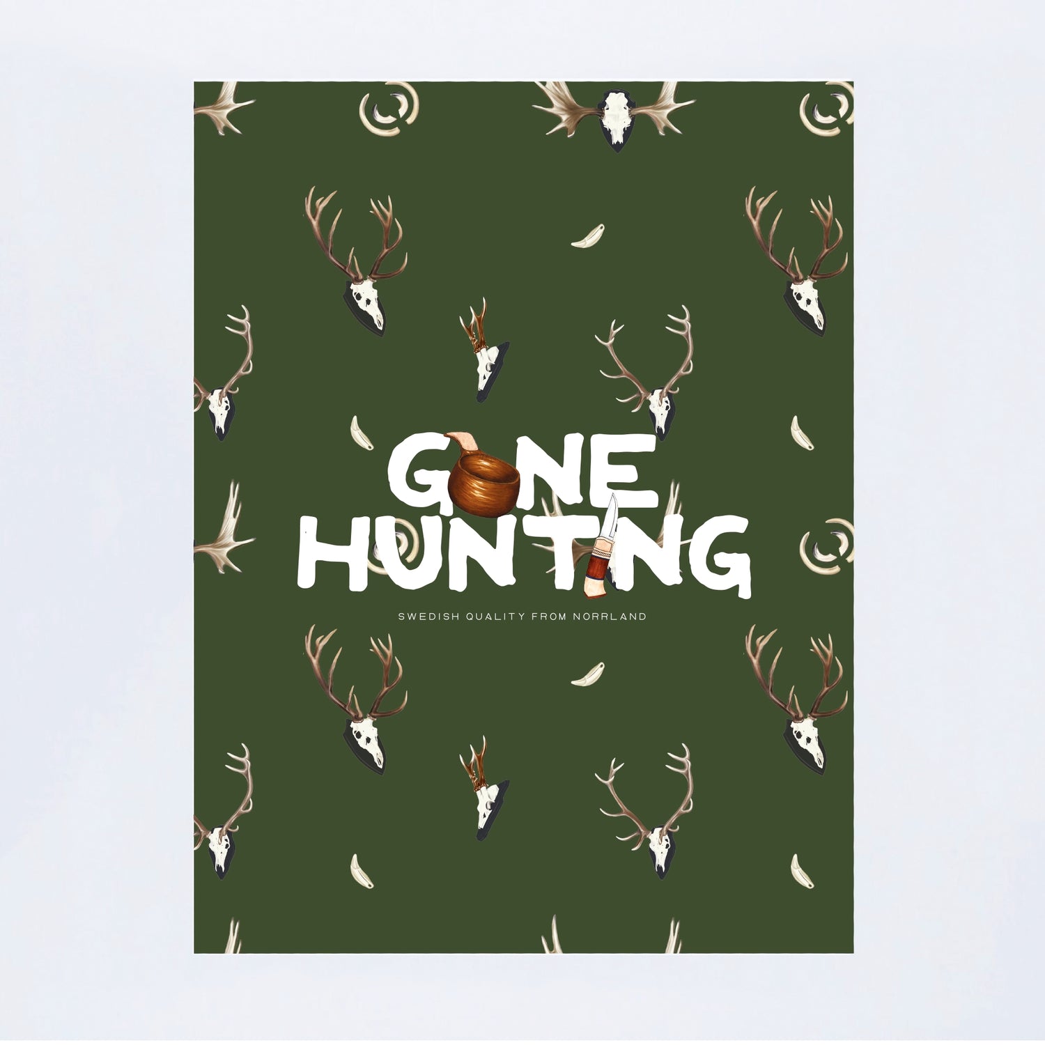 POSTER GONE HUNTING TROPHIES