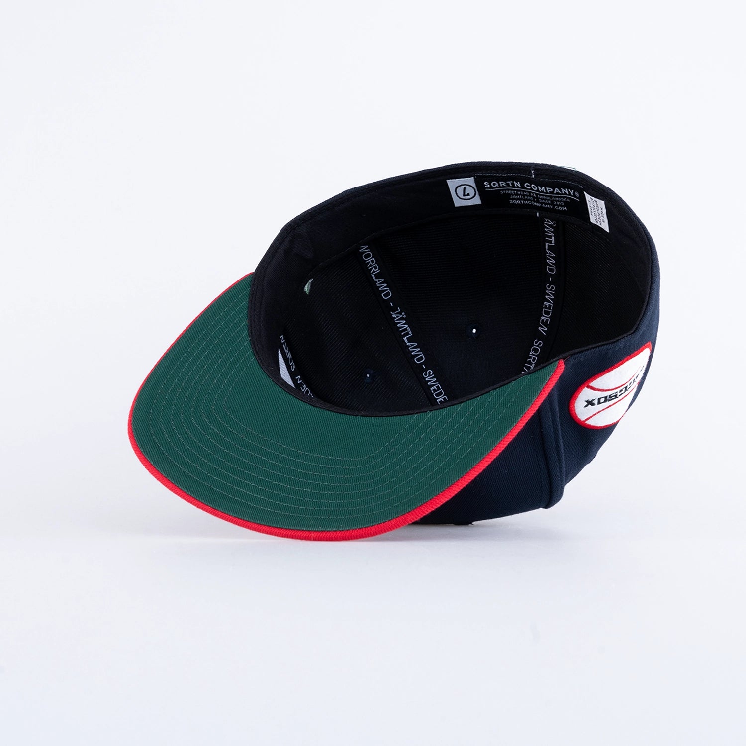 RAGGSOX FITTED CAP - NAVY / RED