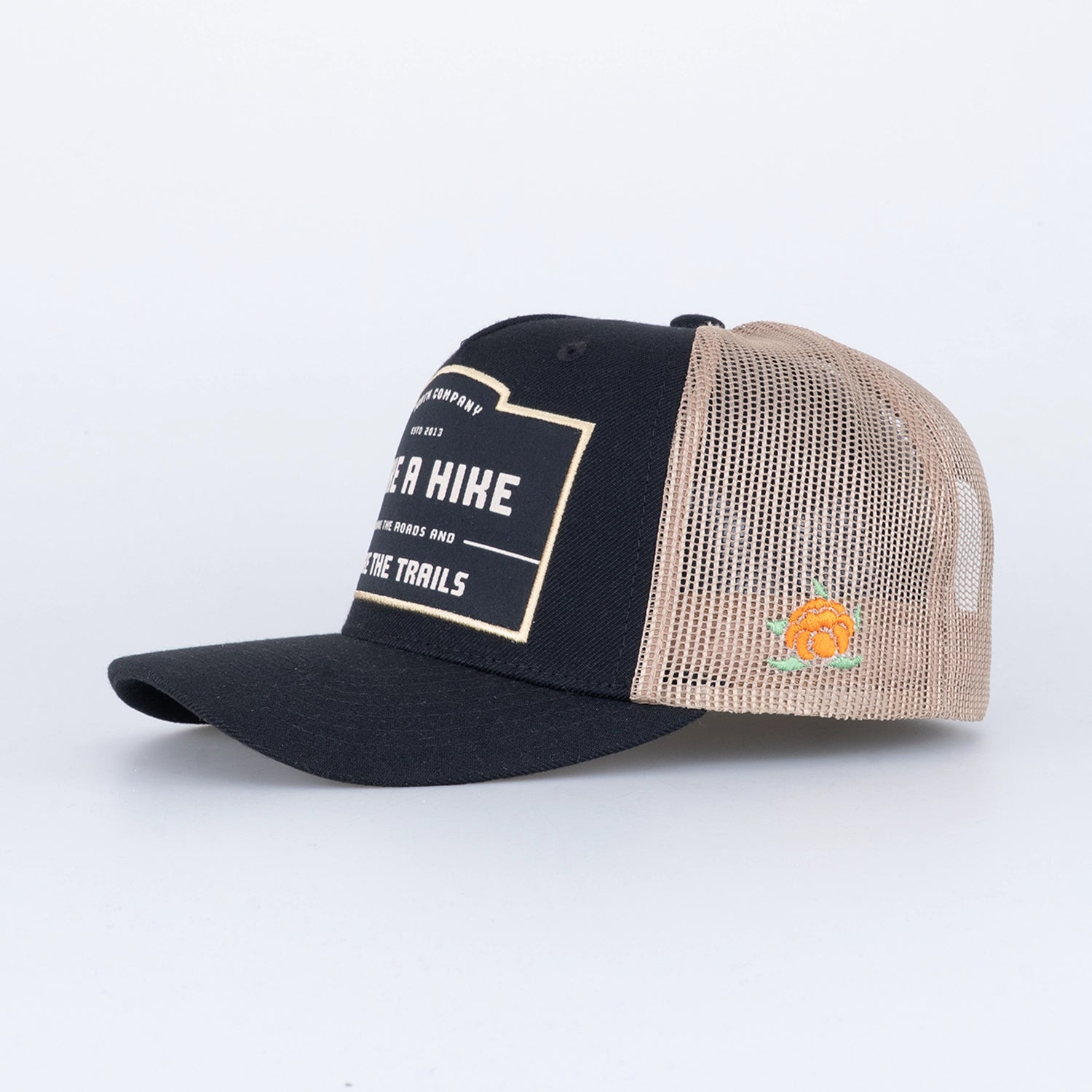 TRAILS TRUCKER KEPS - HOOKED BLACK