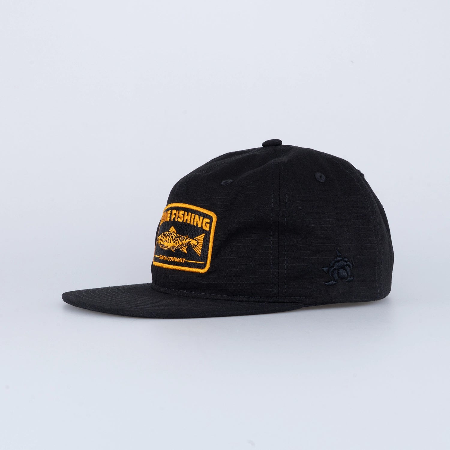 TROUT 6-PANEL KEPS - BLACK
