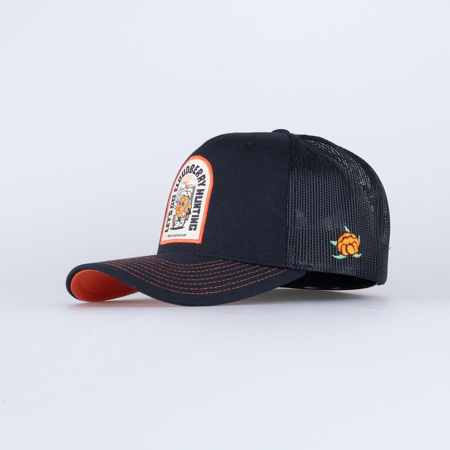 CLOUDBERRY TRUCKER CAP - HOOKED BLACK