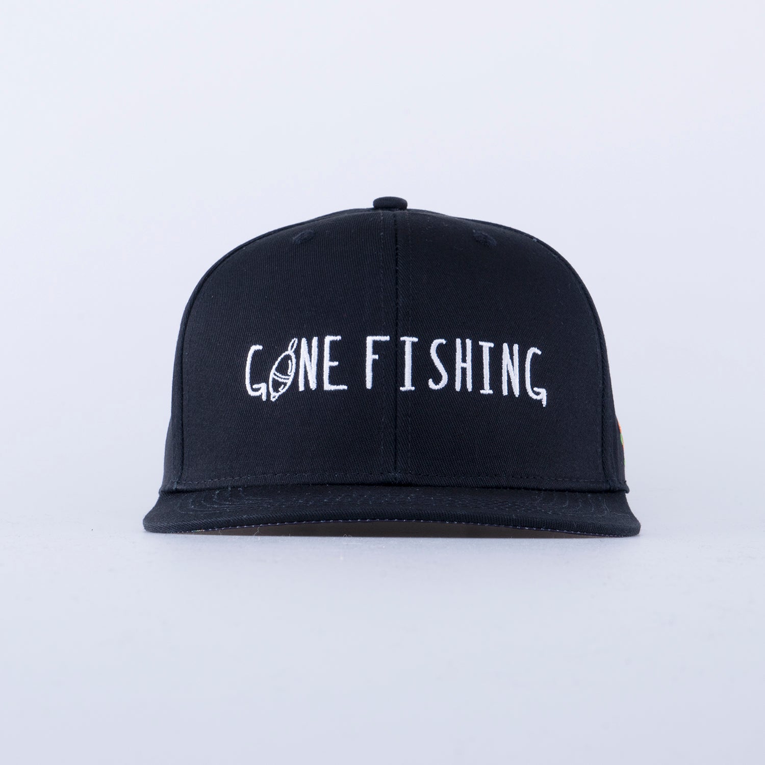 GONE FISHING CAP - BLACK